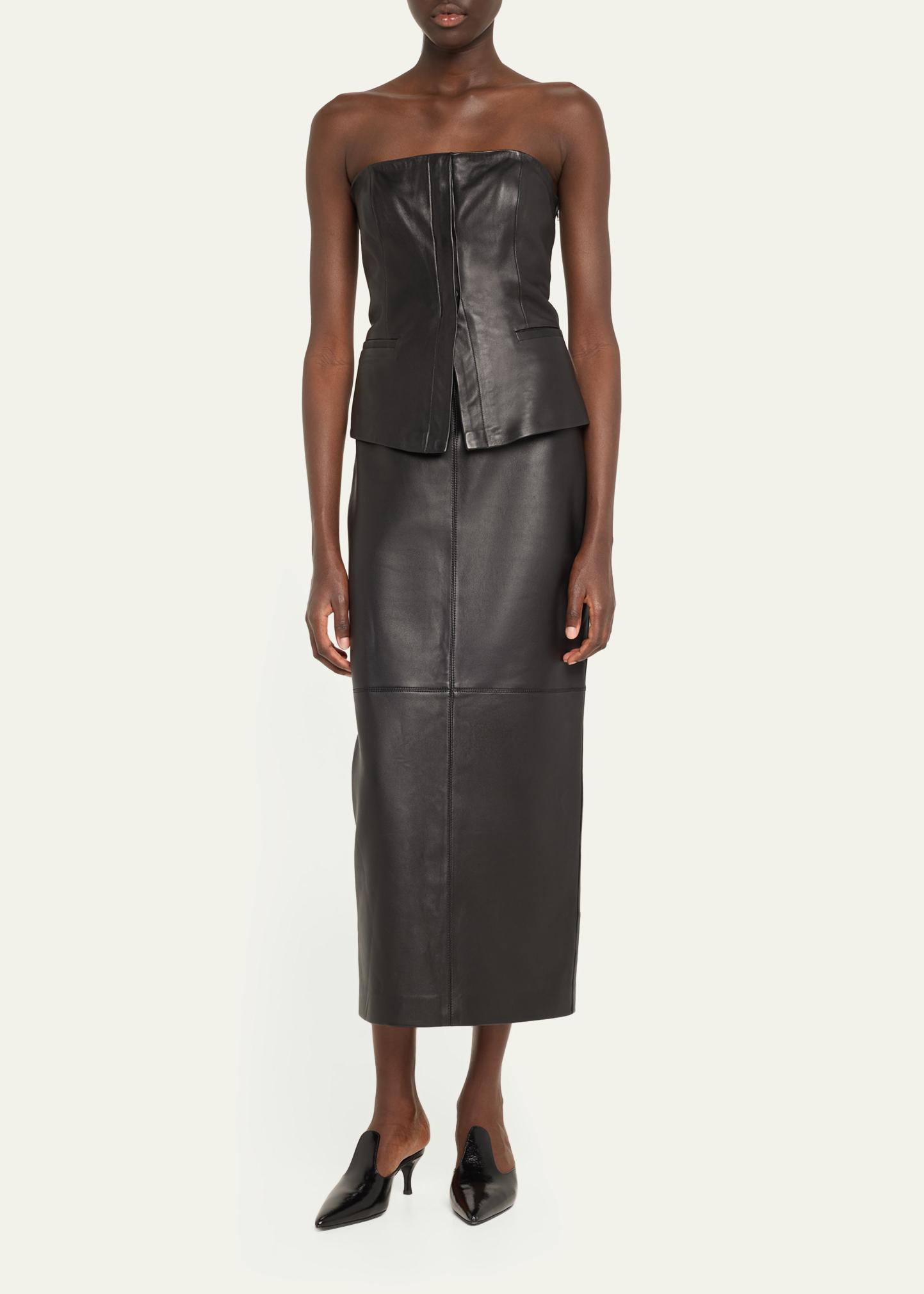 A.L.C. Marta Straight Leather Maxi Skirt - Bergdorf Goodman