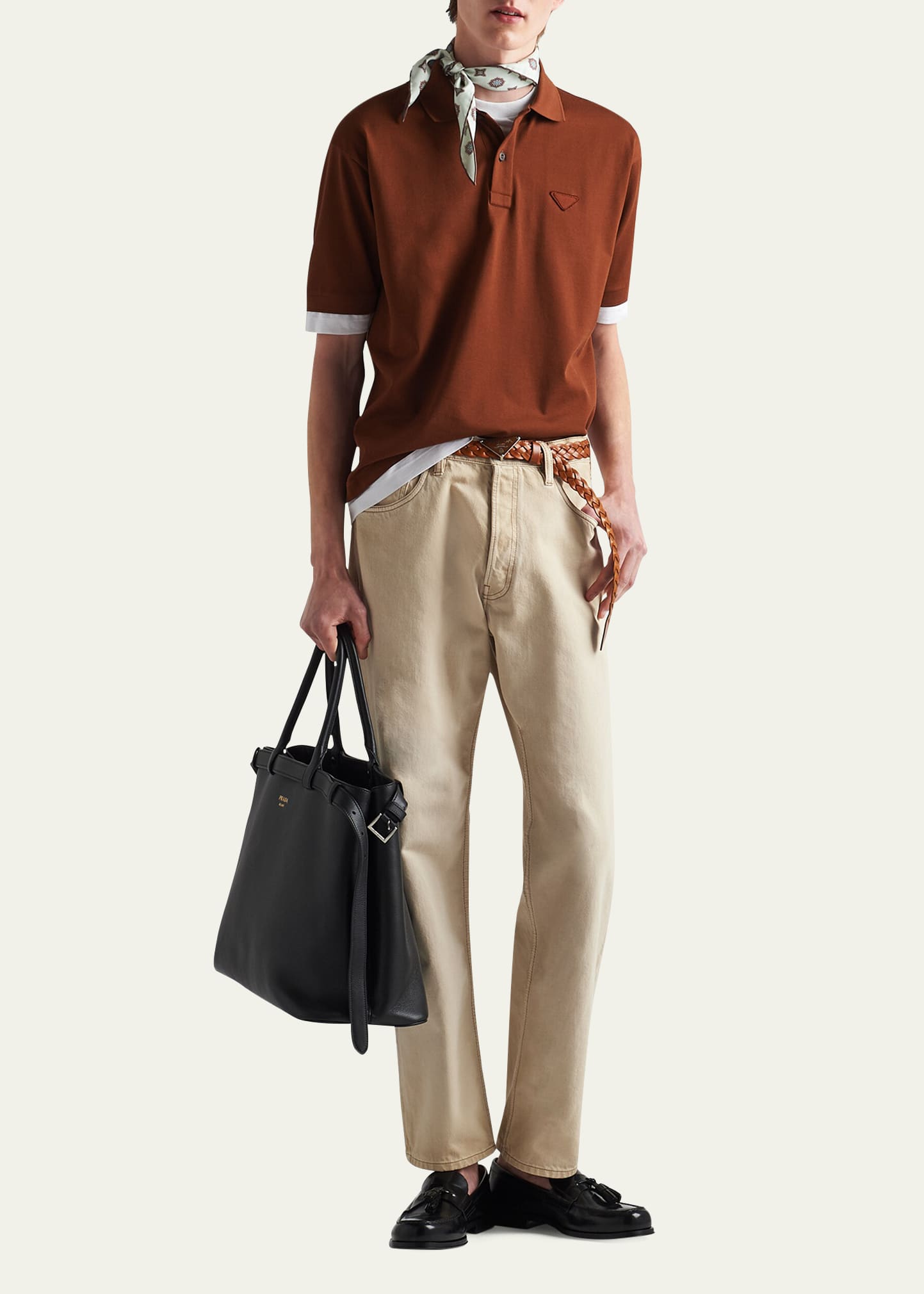 トップス 00s PRADA double pocket polo shirts $_12.JPG?set_id=880000500F