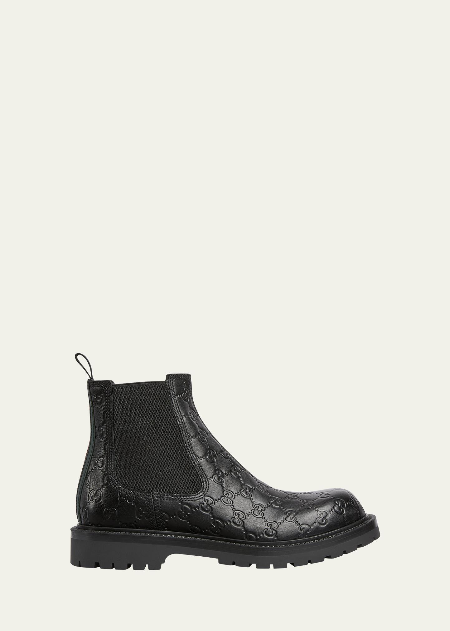 Gucci MIART GG
Leather logo sole Chelsea boots size 9.5 made in Italy GUCCI - GG ankle boots | Leam Roma - Luxury Shopping Online main image 3