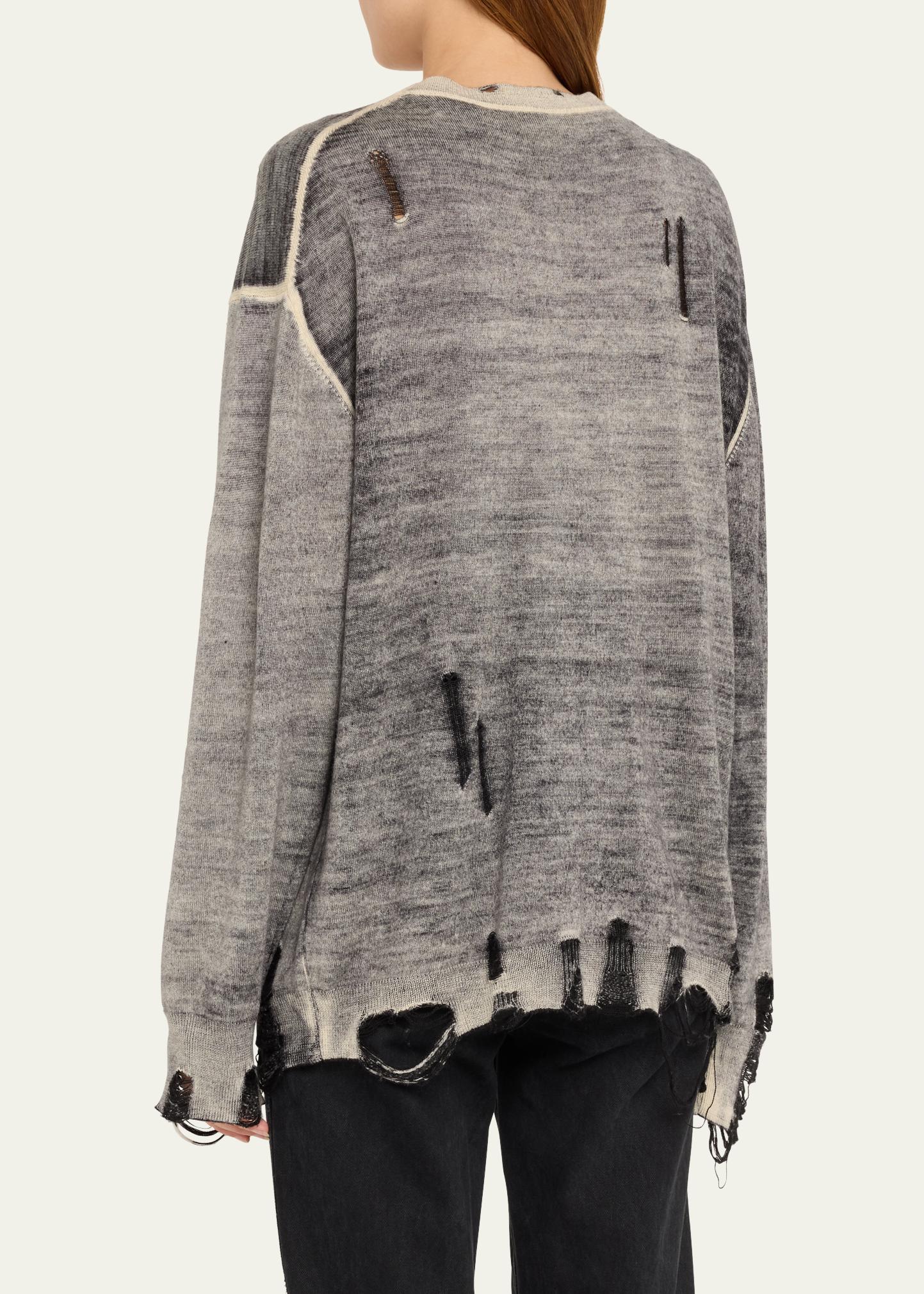 R13 Distressed Boyfriend Cardigan - Bergdorf Goodman