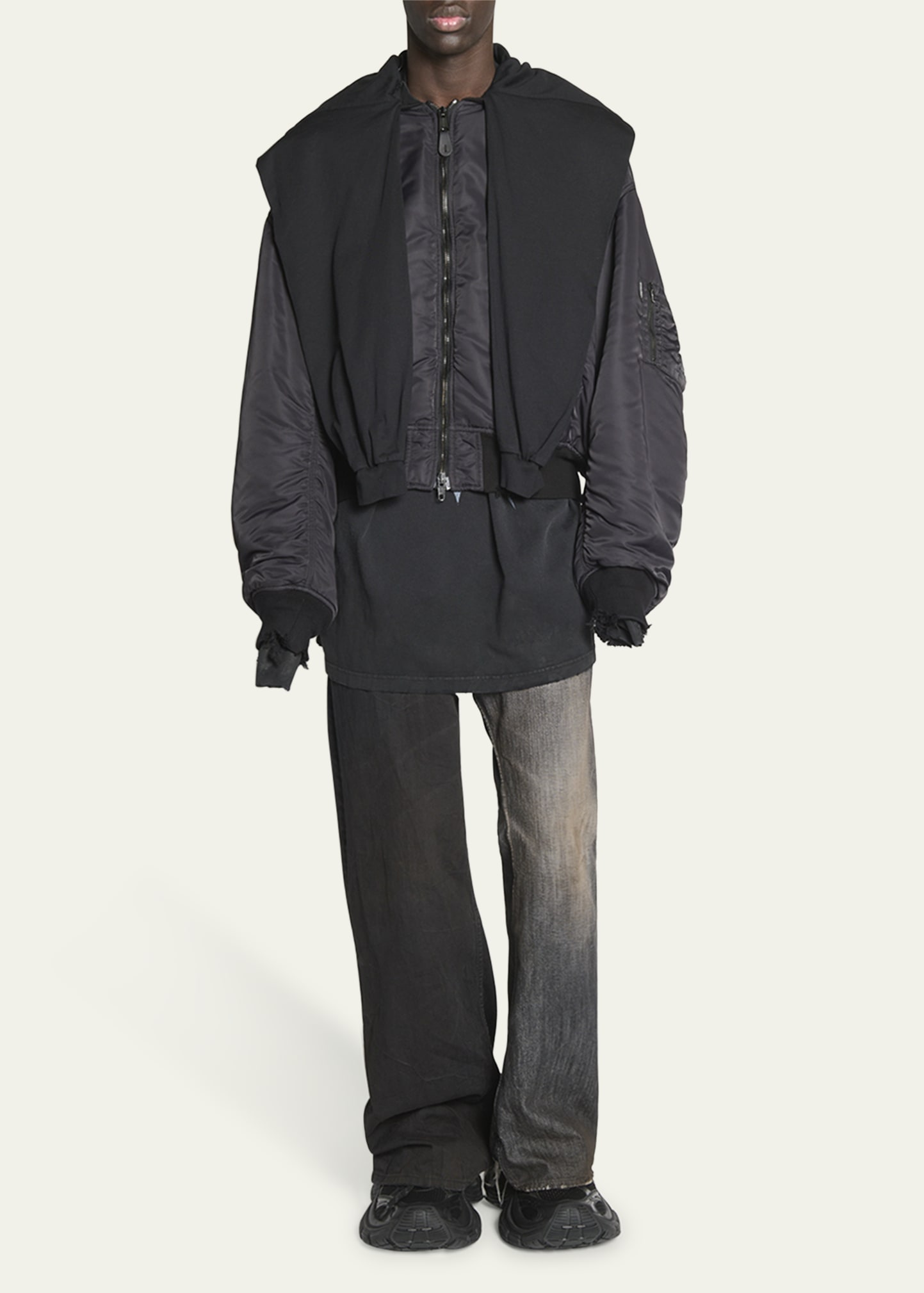 Balenciaga Men's Incognito Bomber Jacket - Bergdorf Goodman