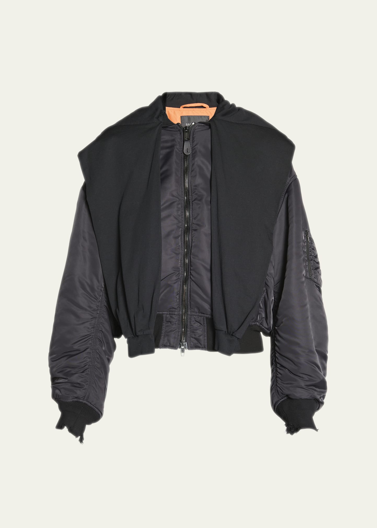 【関税＆送料込み】Balenciaga Draped Bomber Jacket In Techn 関税＆送料込み】Balenciaga Draped Bomber Jacket In Techn