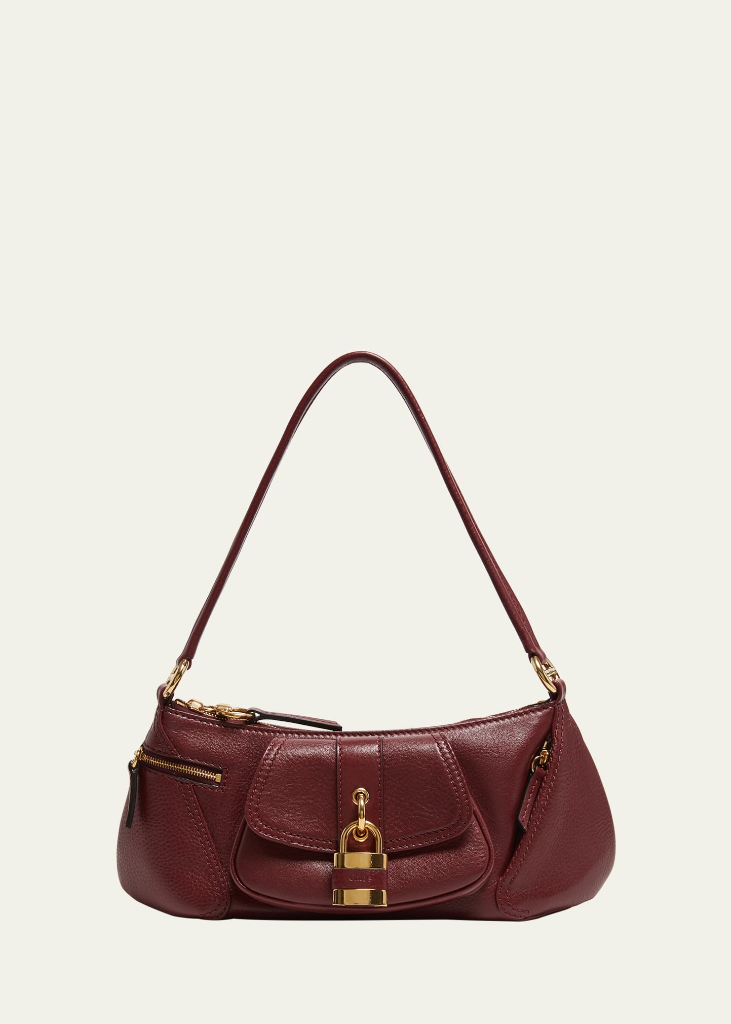 Chloe The 99 Shoulder Bag in Shiny Grained Calfskin Bergdorf Goodman