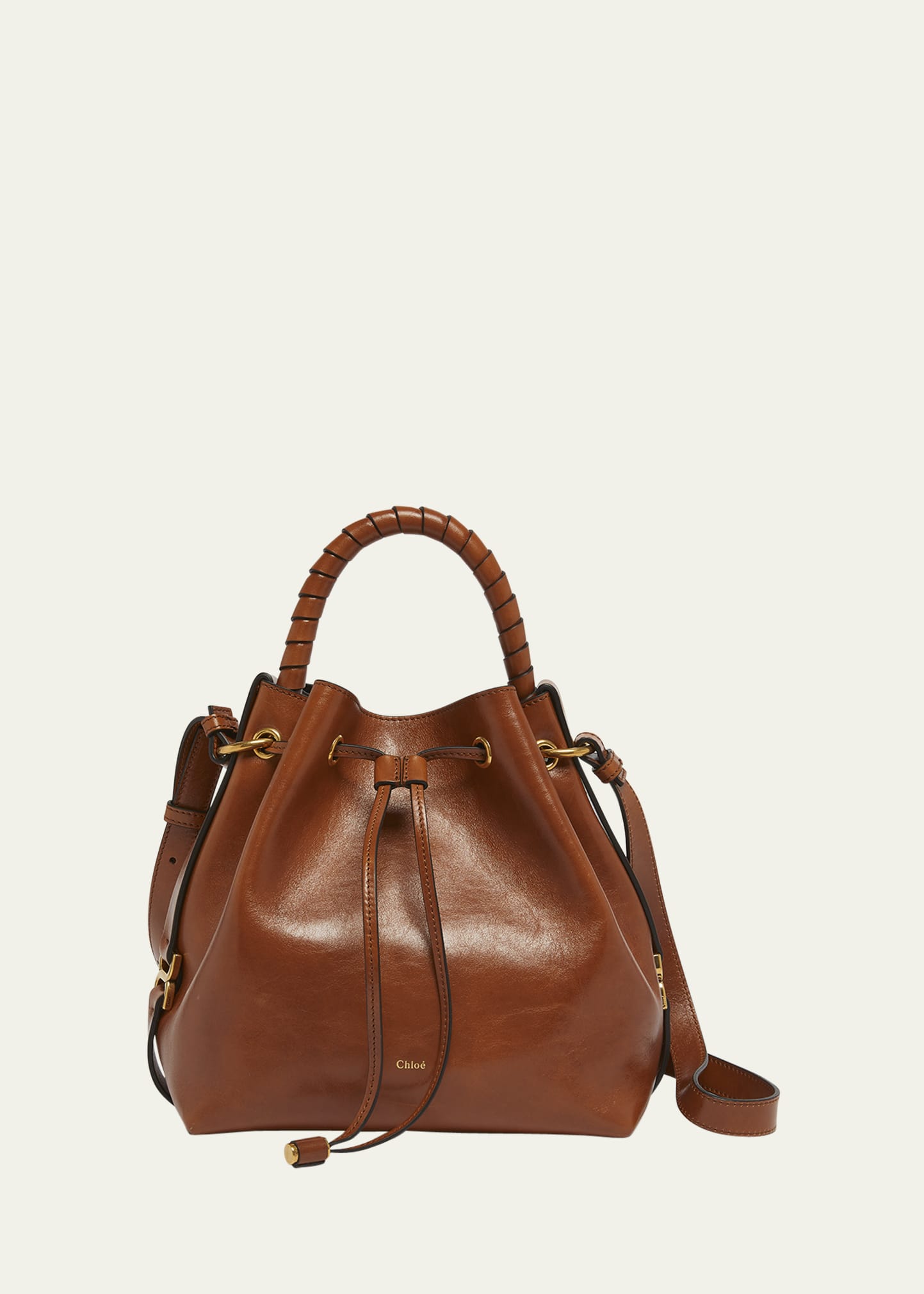 Chloe Marcie Bucket Bag in Shiny Calfskin Bergdorf Goodman