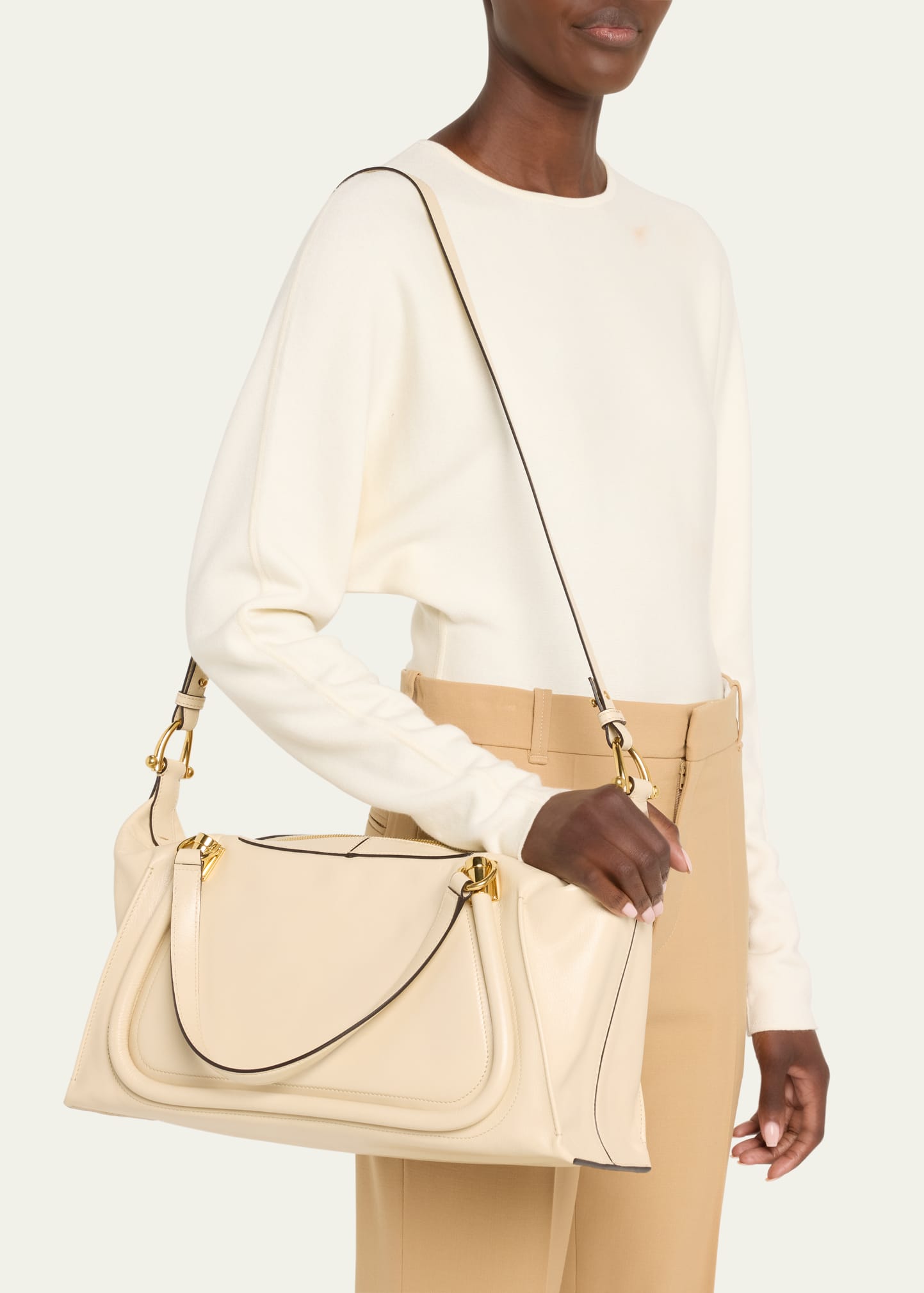 Chloe Paraty 24 Large Bag in Shiny Calfskin - Bergdorf Goodman