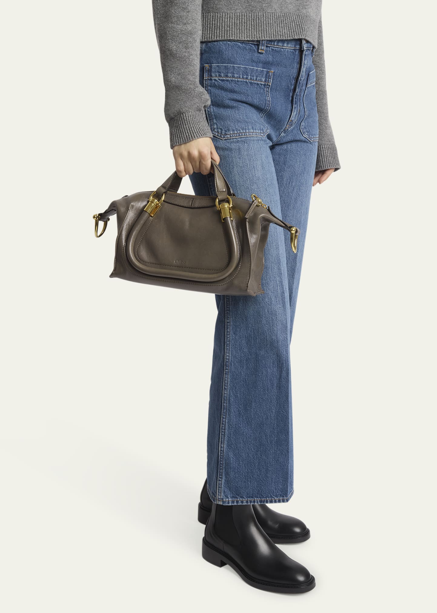 Chloe Paraty 24 Medium Bag in Shiny Calfskin - Bergdorf Goodman