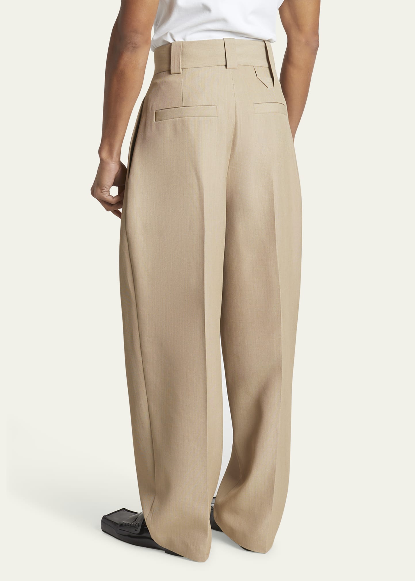 Jacquemus Men's Pleated Wide-Leg Marzio Pants - Bergdorf Goodman
