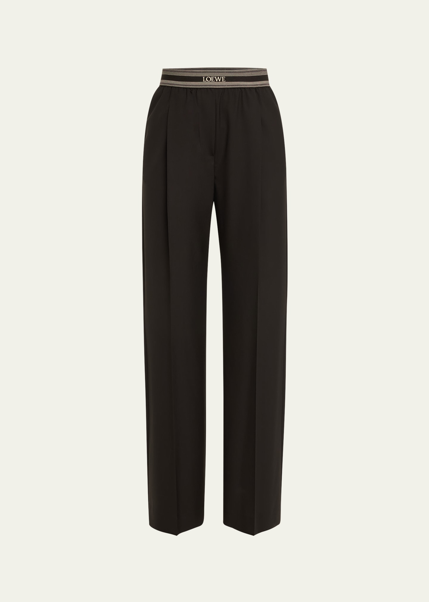 【LOEWE】2019AW GREY WOOL 2tuck half-pant LOEWE】2019AW GREY WOOL 2tuck half-pant Shorts in wool blend