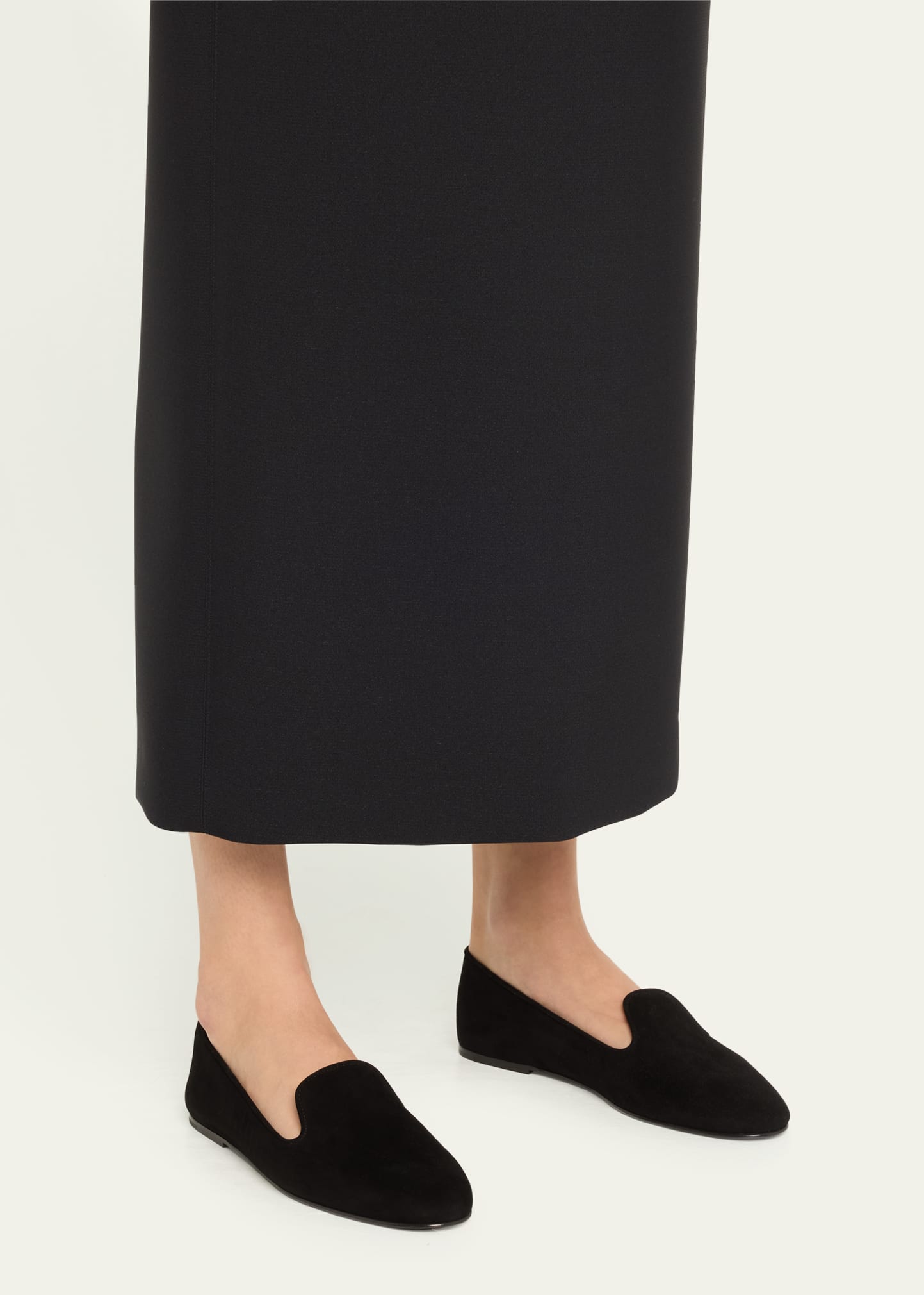 THE ROW Tippi Suede Leather Loafers - Bergdorf Goodman