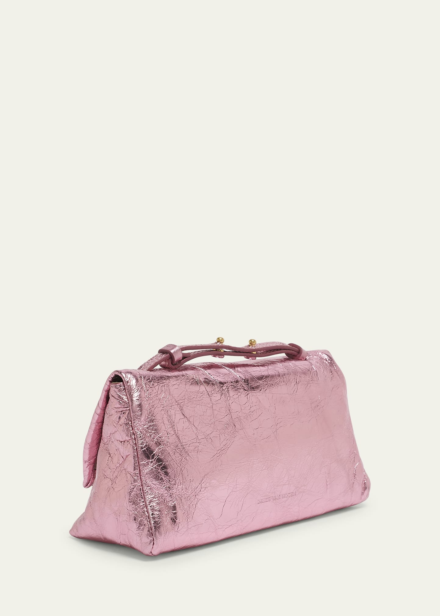 Dries Van Noten Small Pillow Metallic Leather Shoulder Bag