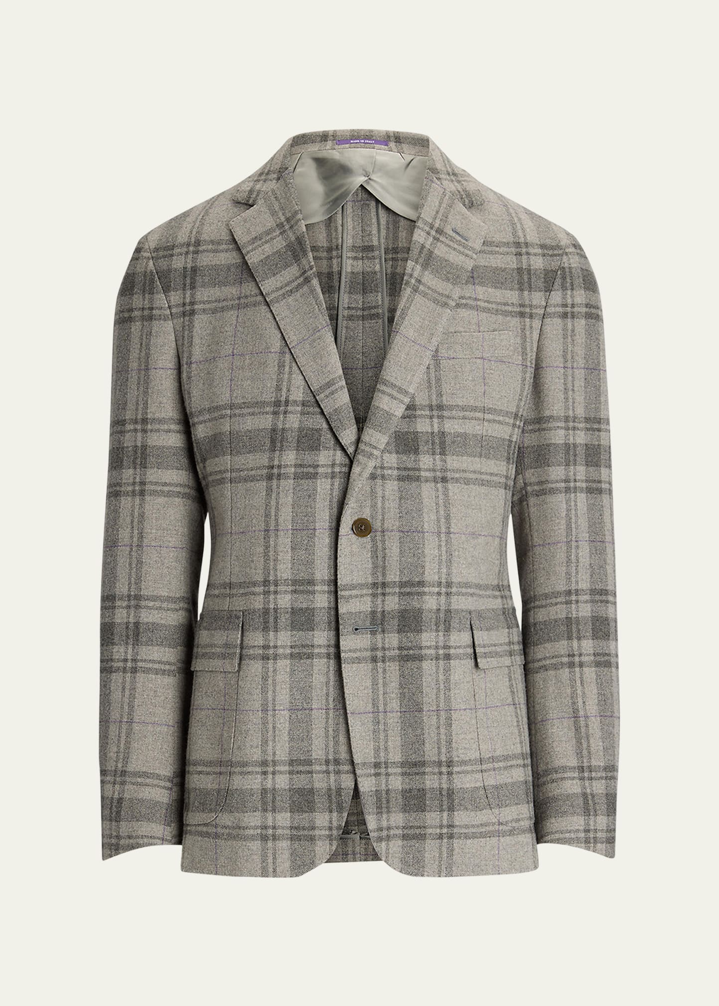 Ralph Lauren Purple Label Men's Hadley Hand-Tailored Plaid Wool