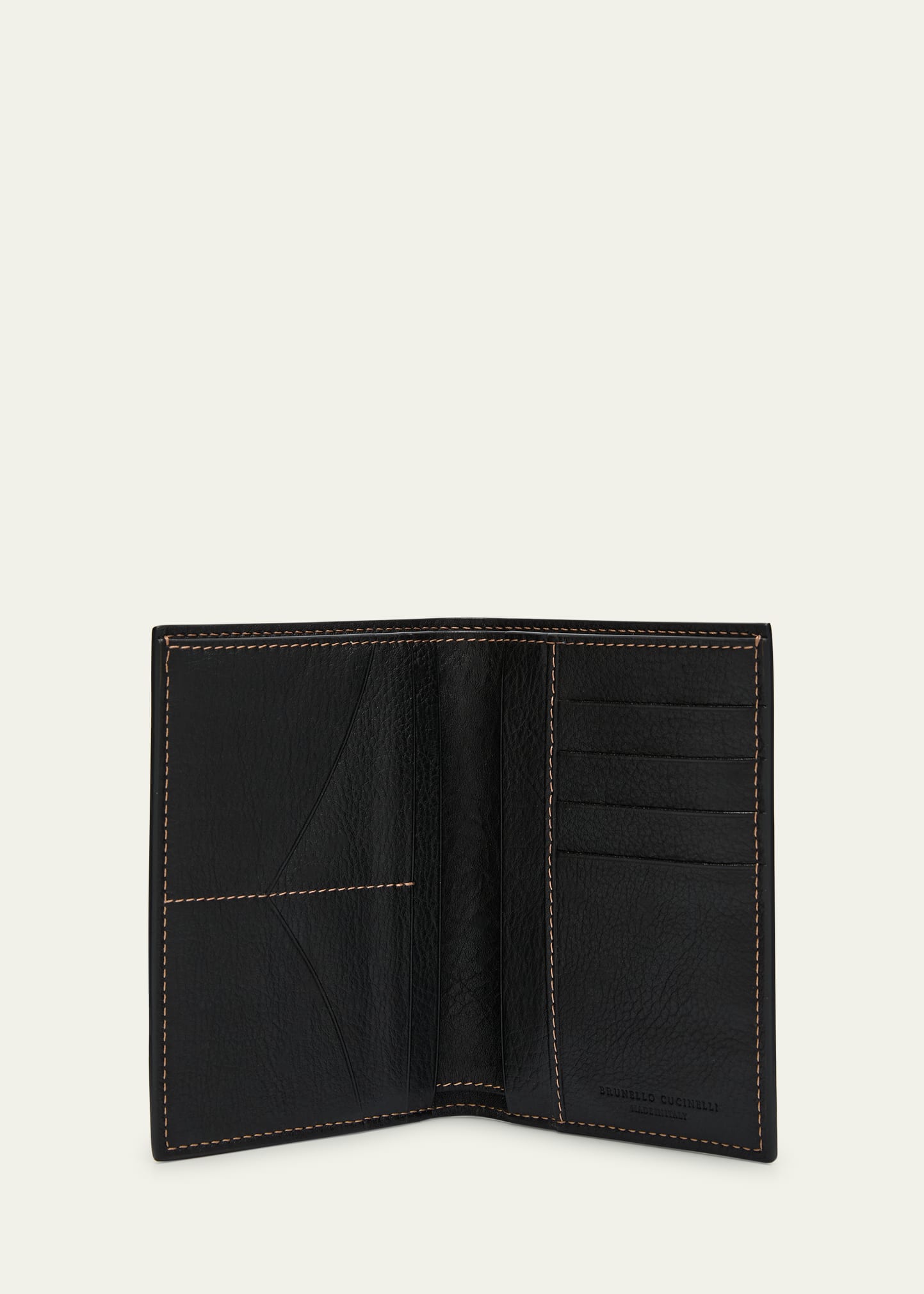 Brunello Cucinelli Men's Leather Bifold Card Holder - Bergdorf Goodman