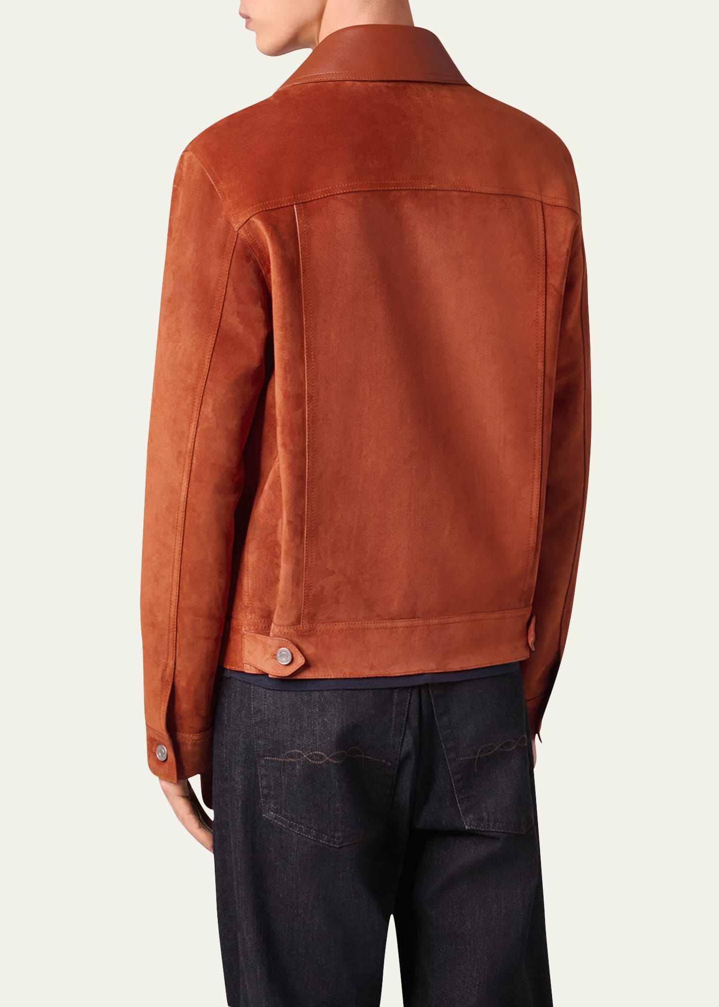 ジャケット・アウター Berluti Suede Trucker Jacket Berluti Men's Suede Trucker Jacket - Bergdorf Goodman