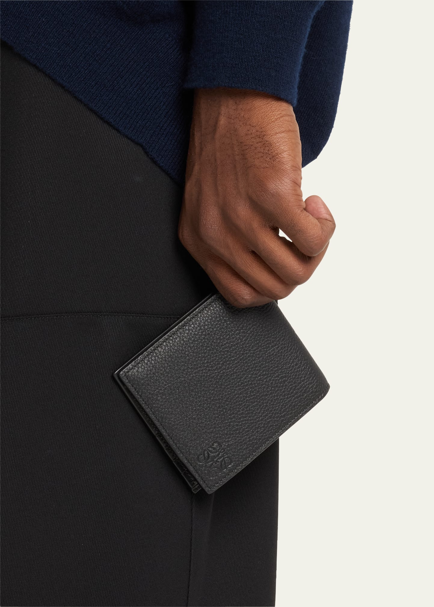 Loewe Men's Anagram Bifold Leather Wallet - Bergdorf Goodman