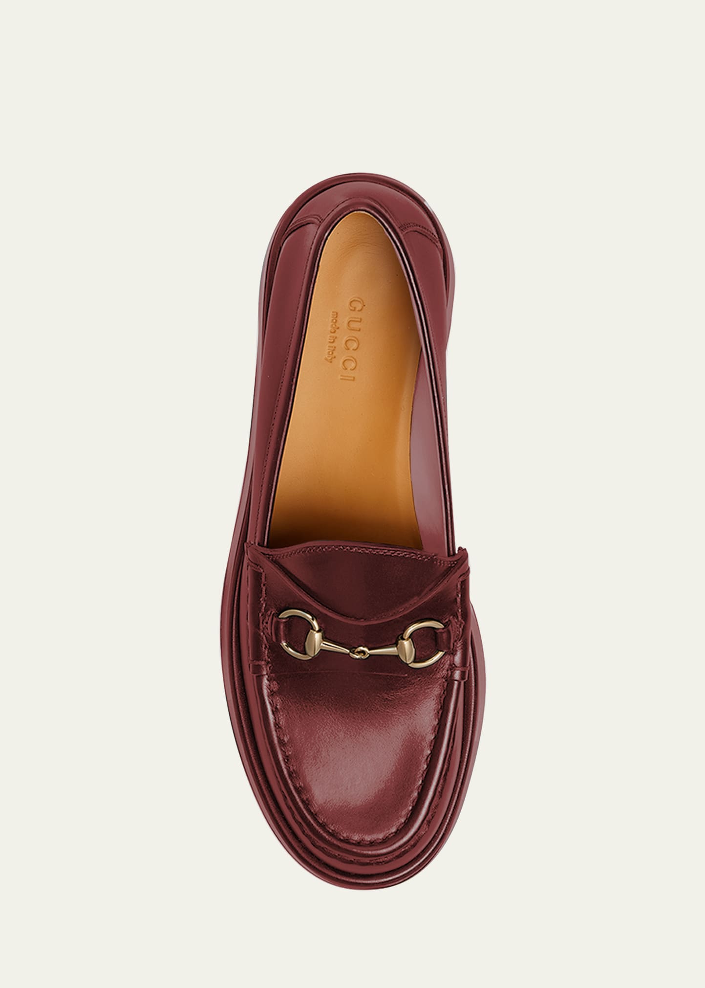 Gucci Idle Leather Bit Platform Loafers - Bergdorf Goodman