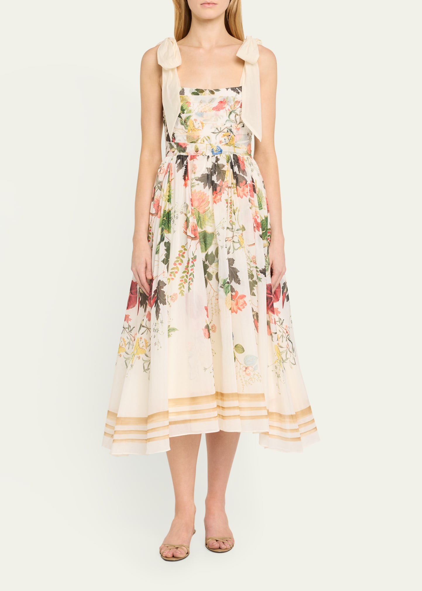 ALICE + OLIVIA Haven Flared Midi Dress - Bergdorf Goodman