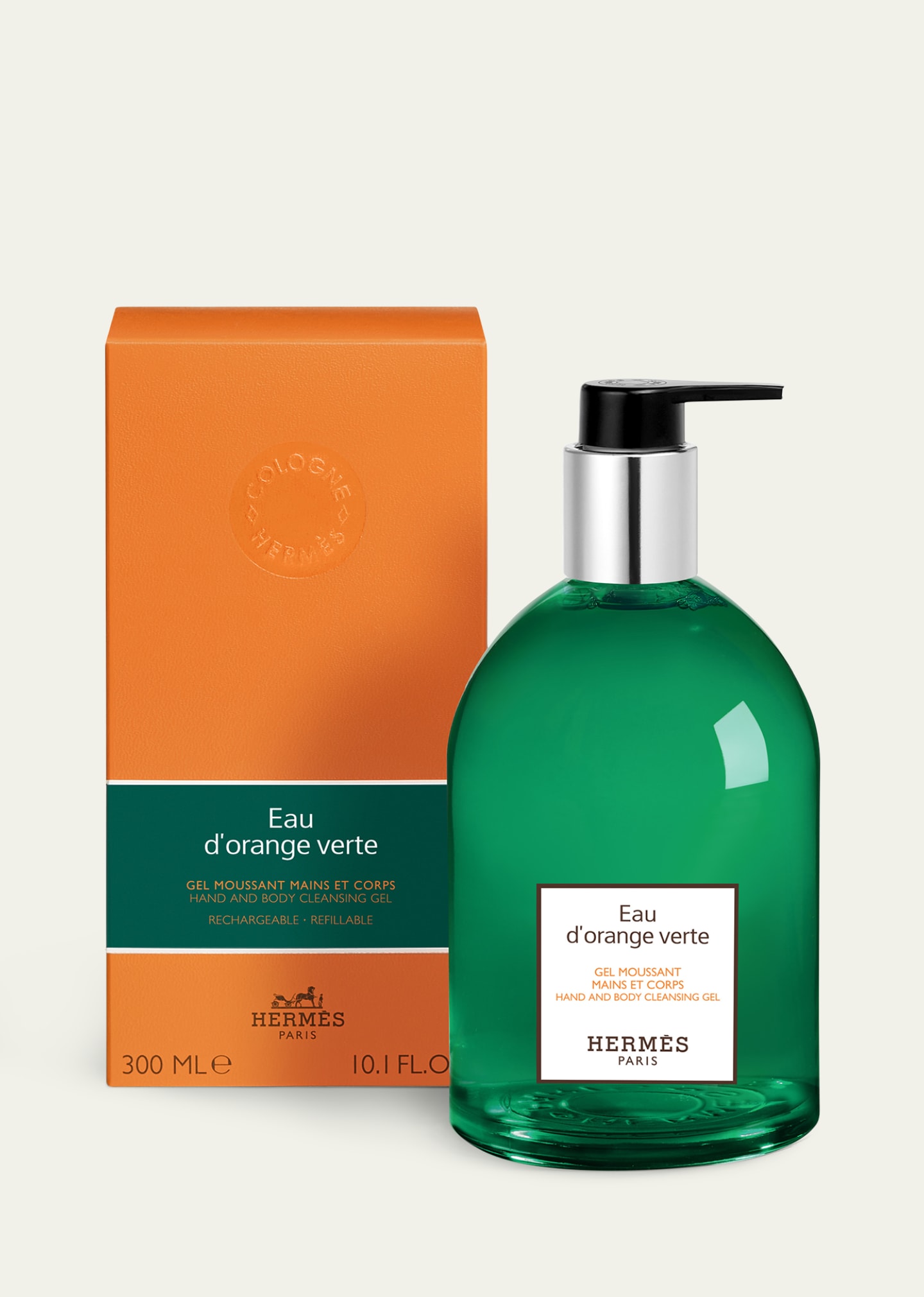 Hermes Eau D'orange Verte Hand and Body Cleansing Gel, 10.1 oz