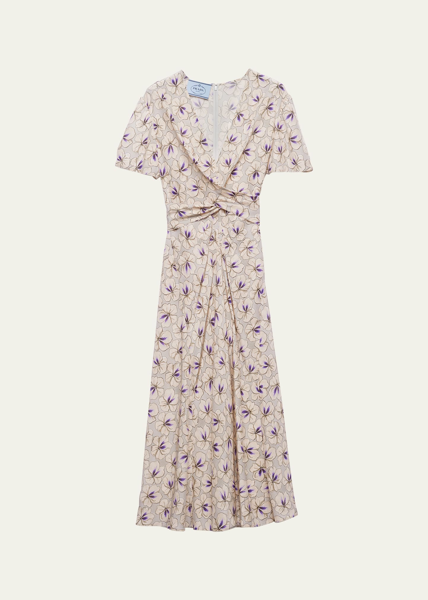Smock Dress Loren Floral Dress GXFC Women's Wrap Midi Dress Floral Print  Short Sleeve V Neck