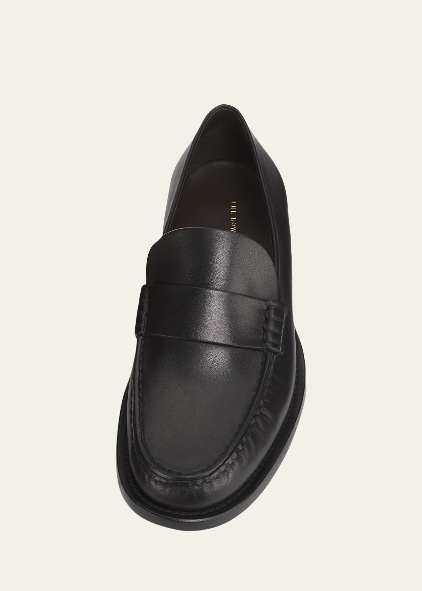 THE ROW Novus Leather Slip-On Loafers - Bergdorf Goodman