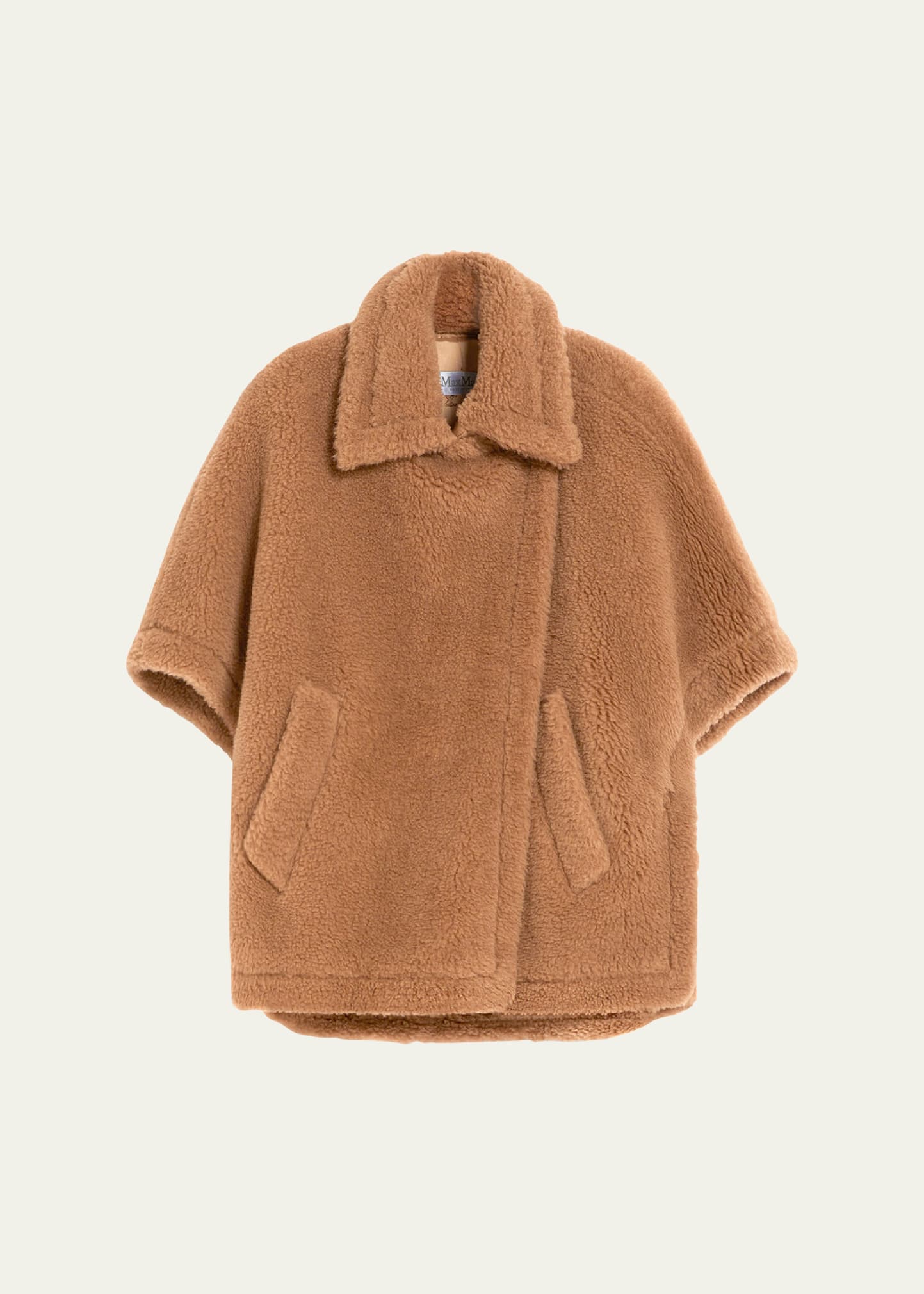 【送料&関税込】Max Mara Tenebre4 Teddy Cape Teddy fabric cape, albino | 