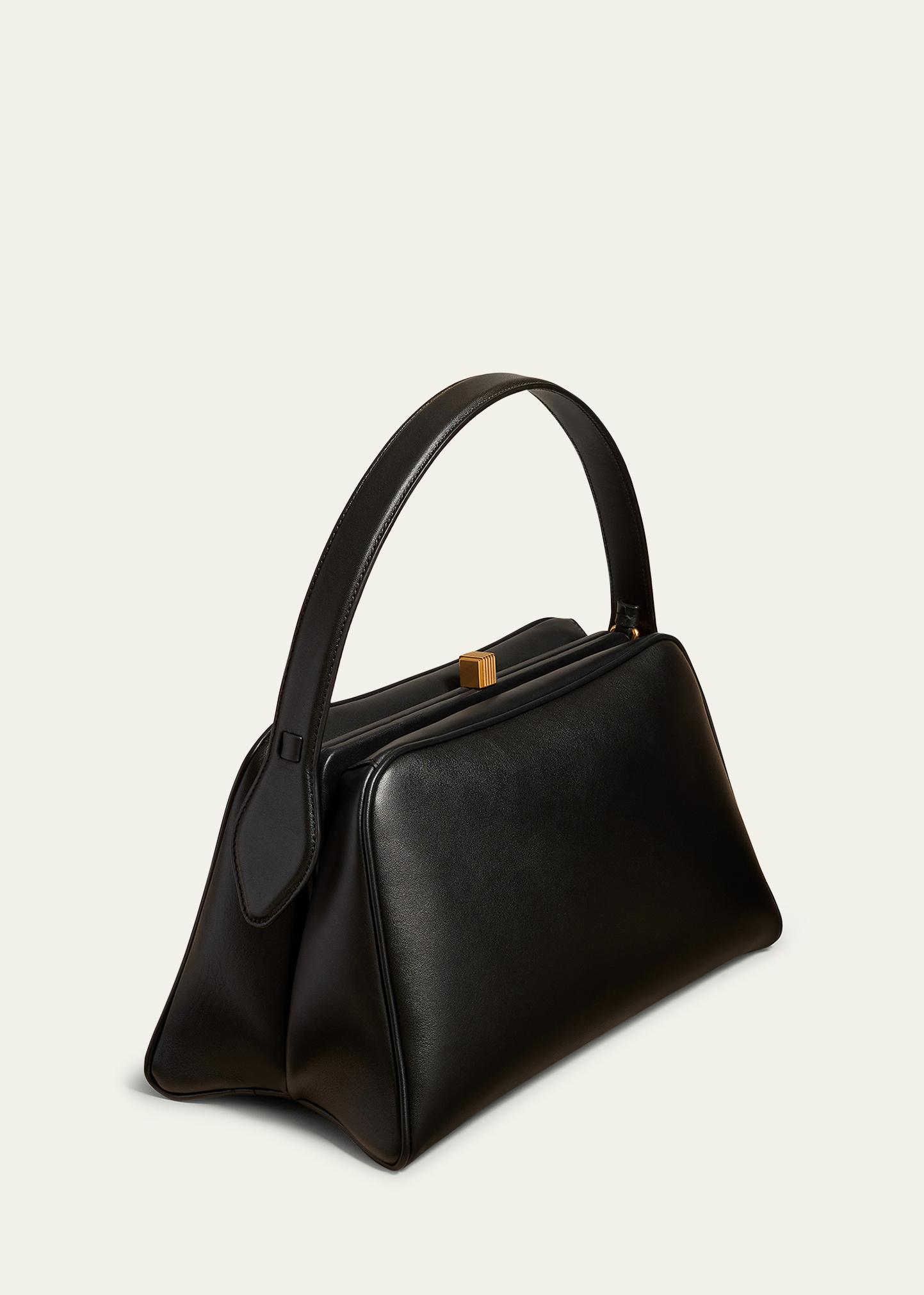 Cate Calfskin Leather Top-Handle Bag, image 4 of 7