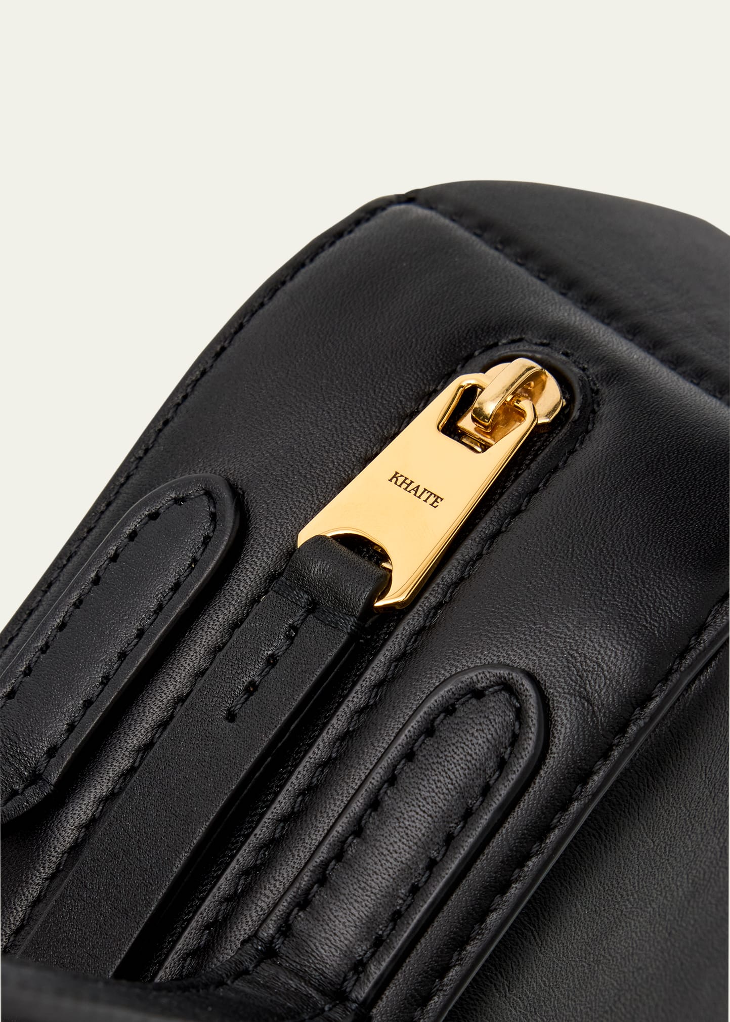 Khaite Simona Zip Leather Shoulder Bag - Bergdorf Goodman