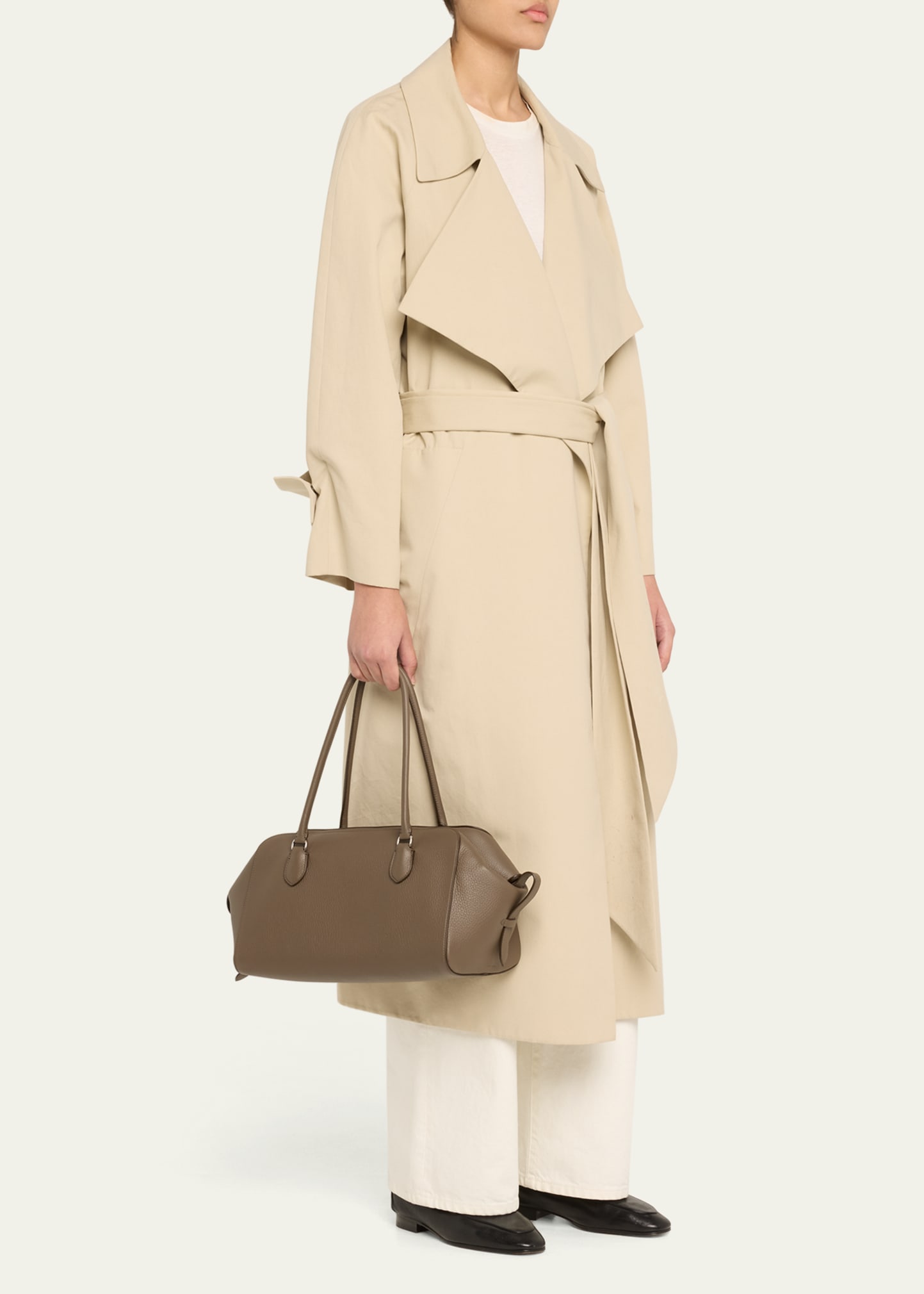 THE ROW Ew Bowling Bag in Lux Grained Leather - Bergdorf Goodman