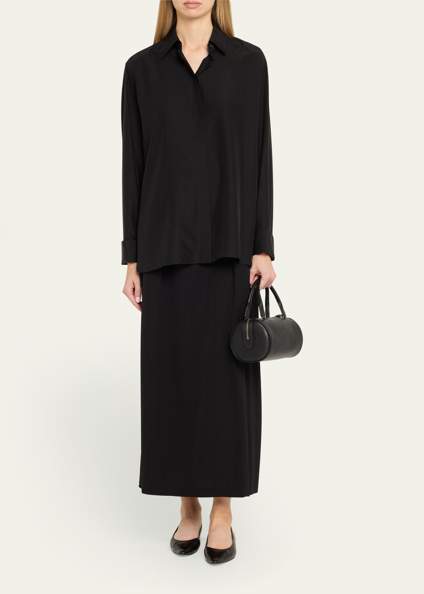 THE ROW Edith in Small Saddle Leather - Bergdorf Goodman