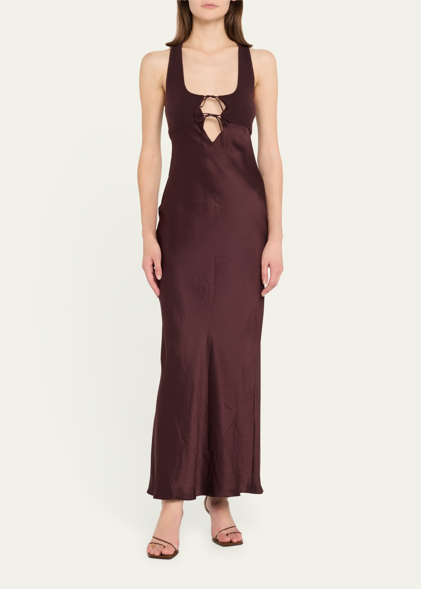 Christopher Esber Monument Cashmere-Silk Combo Maxi Dress - Bergdorf Goodman