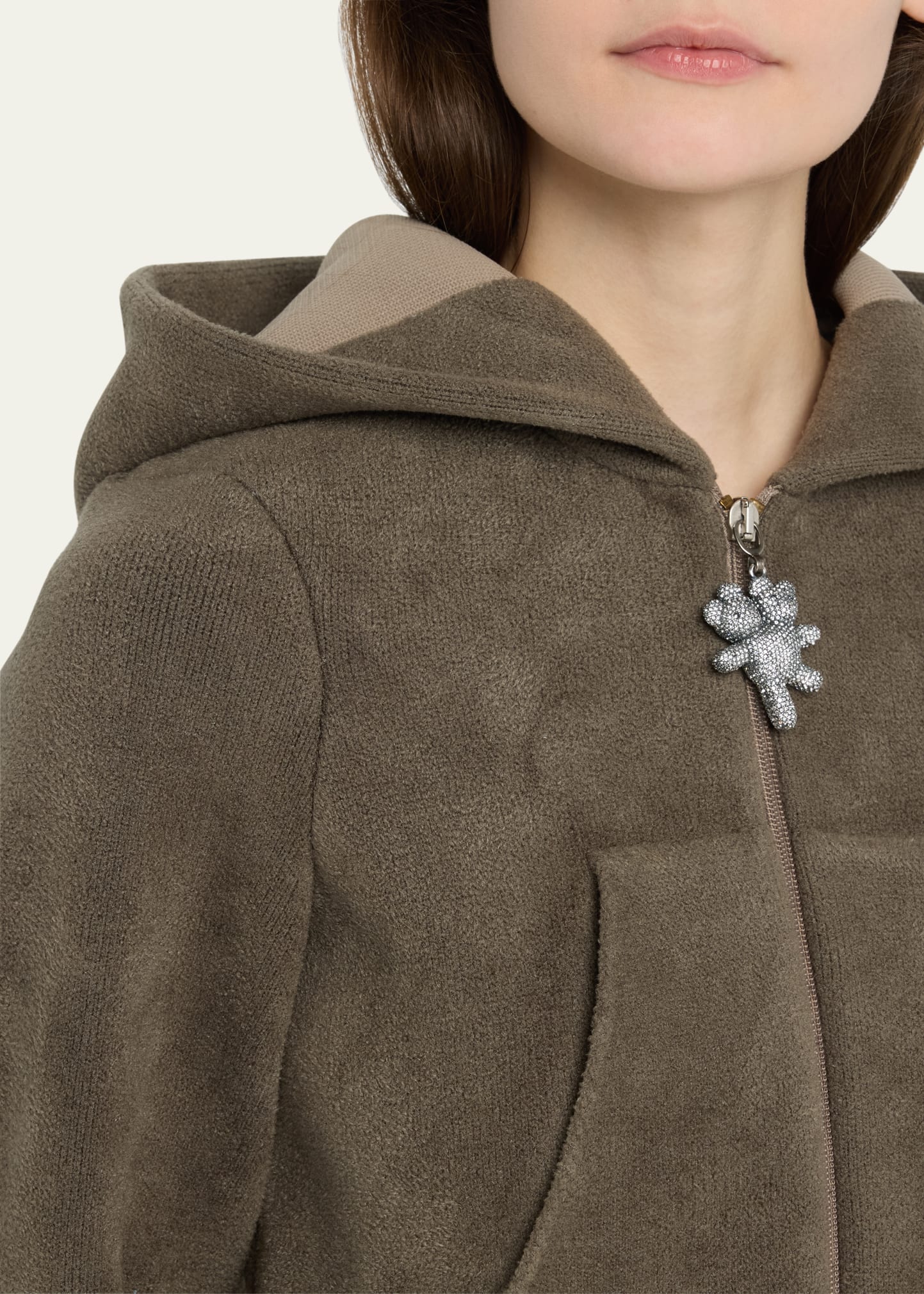 Marc Jacobs Runway Cropped Zip Up Hoodie With Heaven Brand