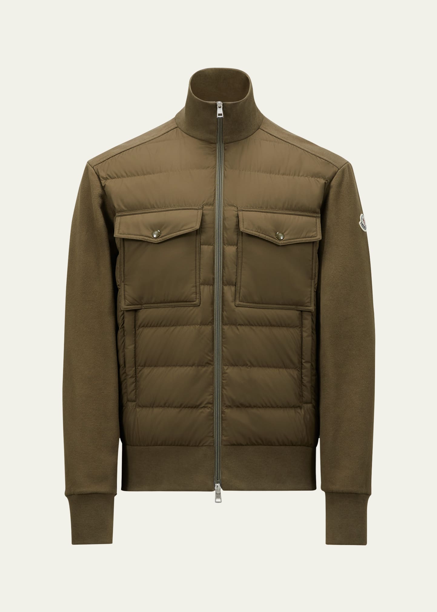 【MONCLER】ZIP UP CARDIGAN◆K24028G0000189AUJ Moncler Zip Up Cardigan in Black | FWRD
