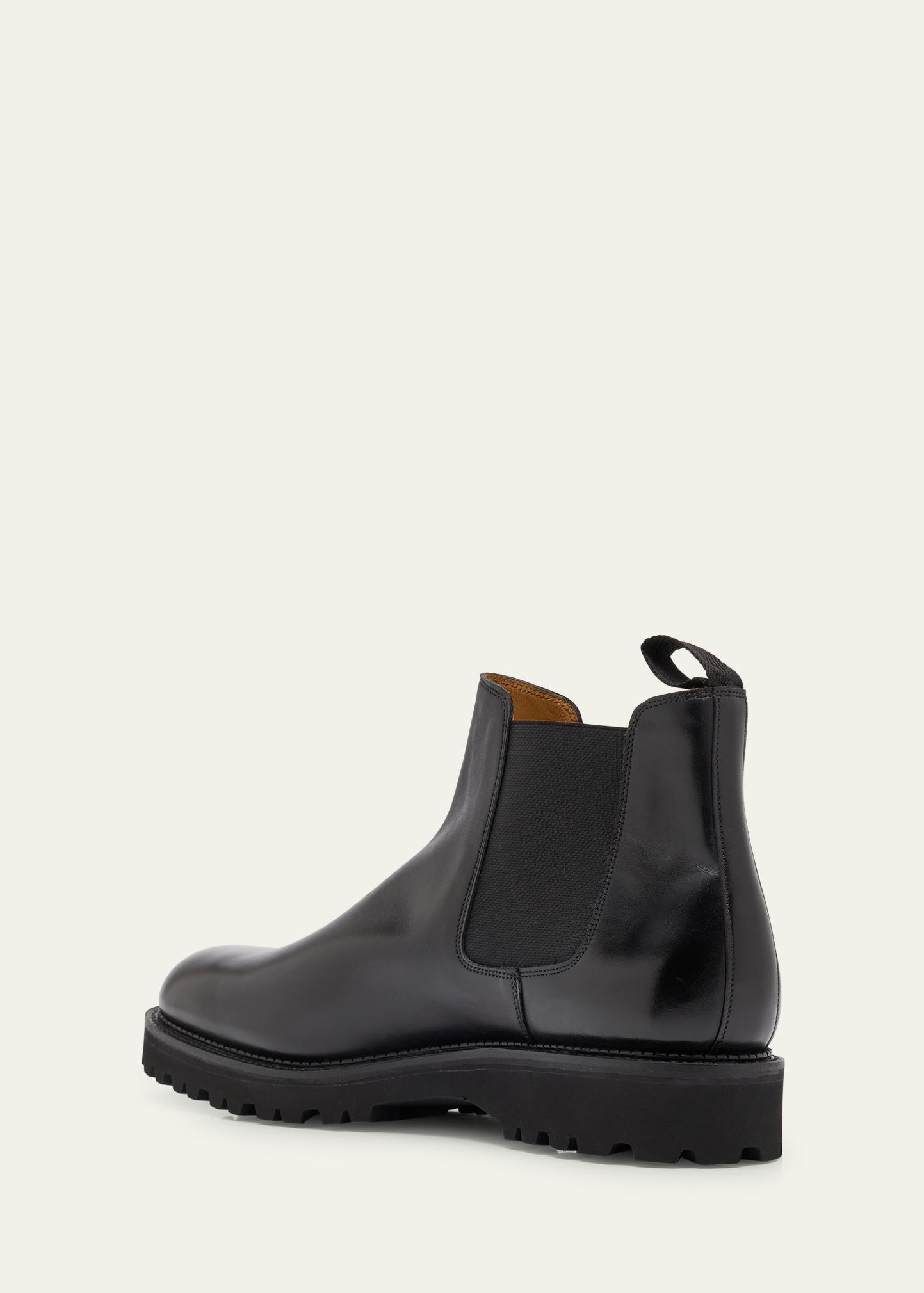 John Lobb Black Chelsea Boots With Dainite Added sole. John Lobb Men main image 4