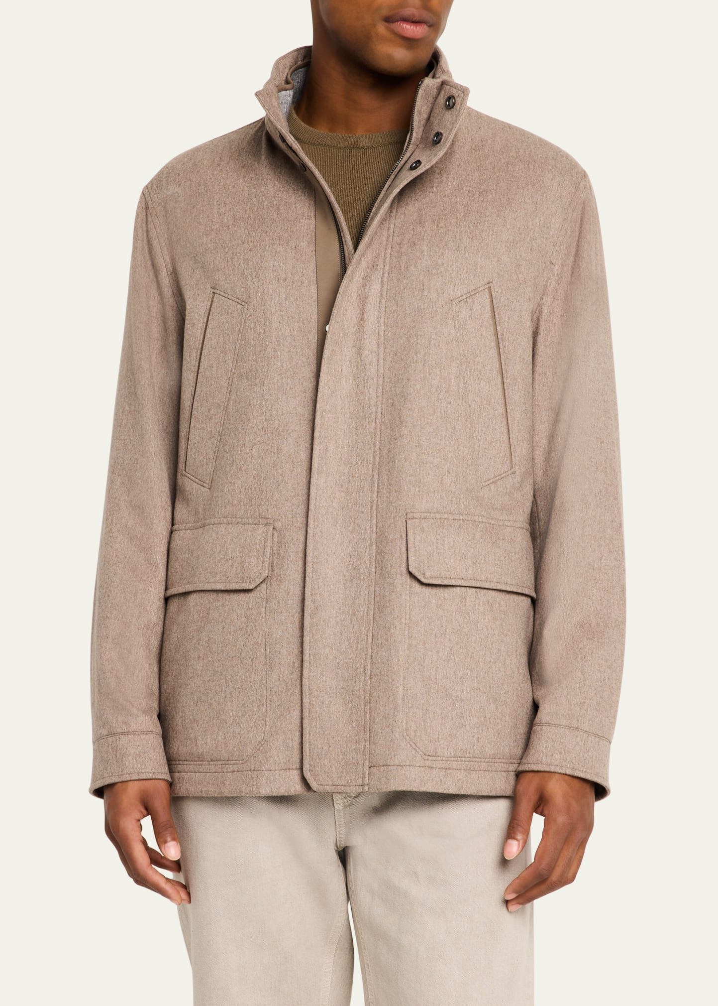 ZEGNA Men's Oasi Cashmere Elements Field Jacket - Bergdorf Goodman
