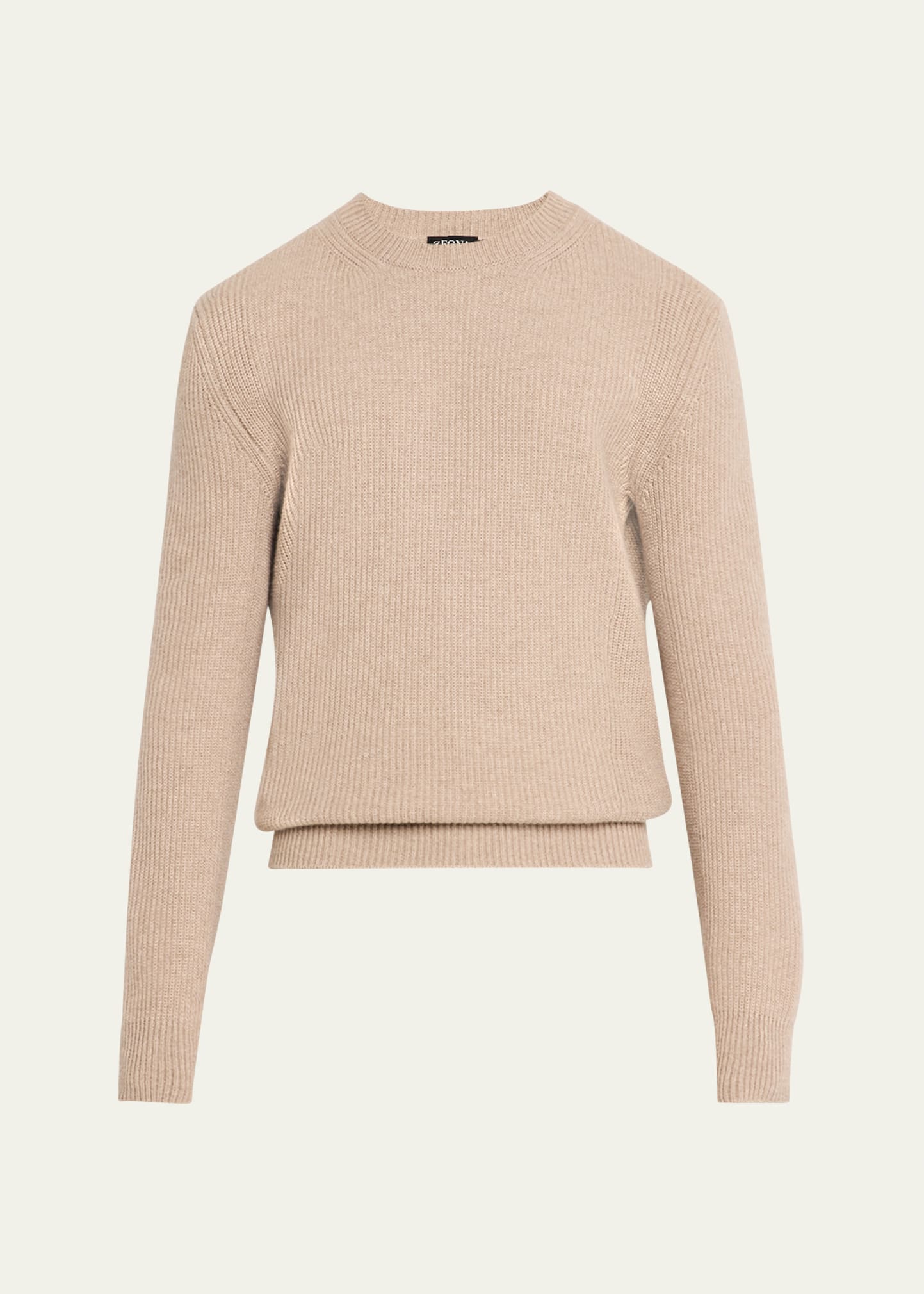 ZEGNA Men's Oasi Cashmere Ribbed Crewneck Sweater - Bergdorf Goodman