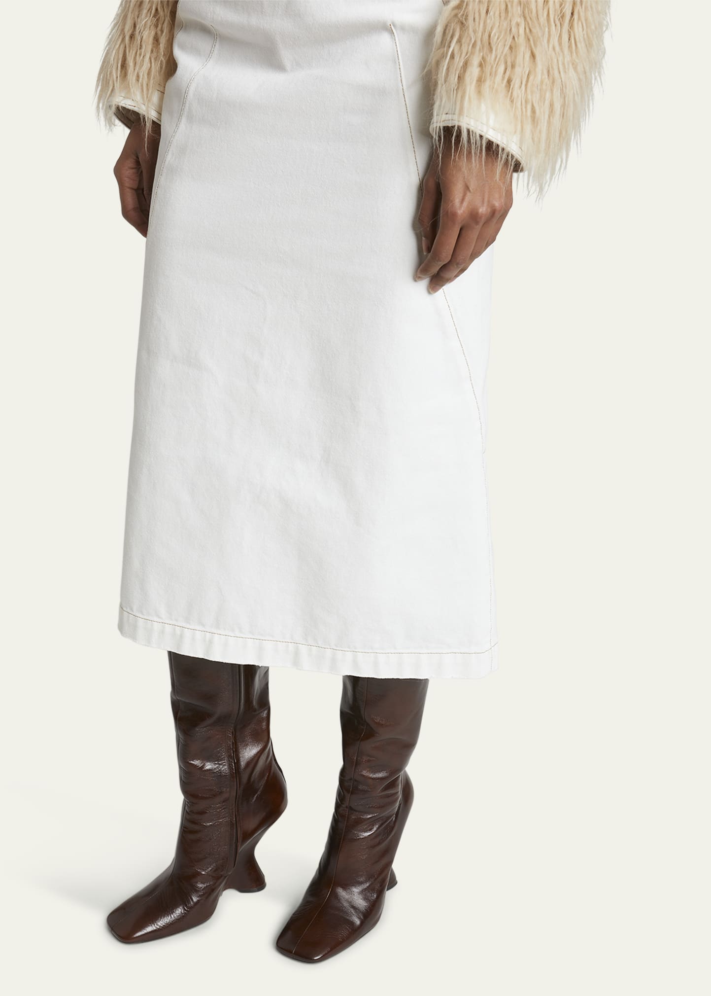 Dries Van Noten Glove Leather Wedge Knee Boots - Bergdorf Goodman