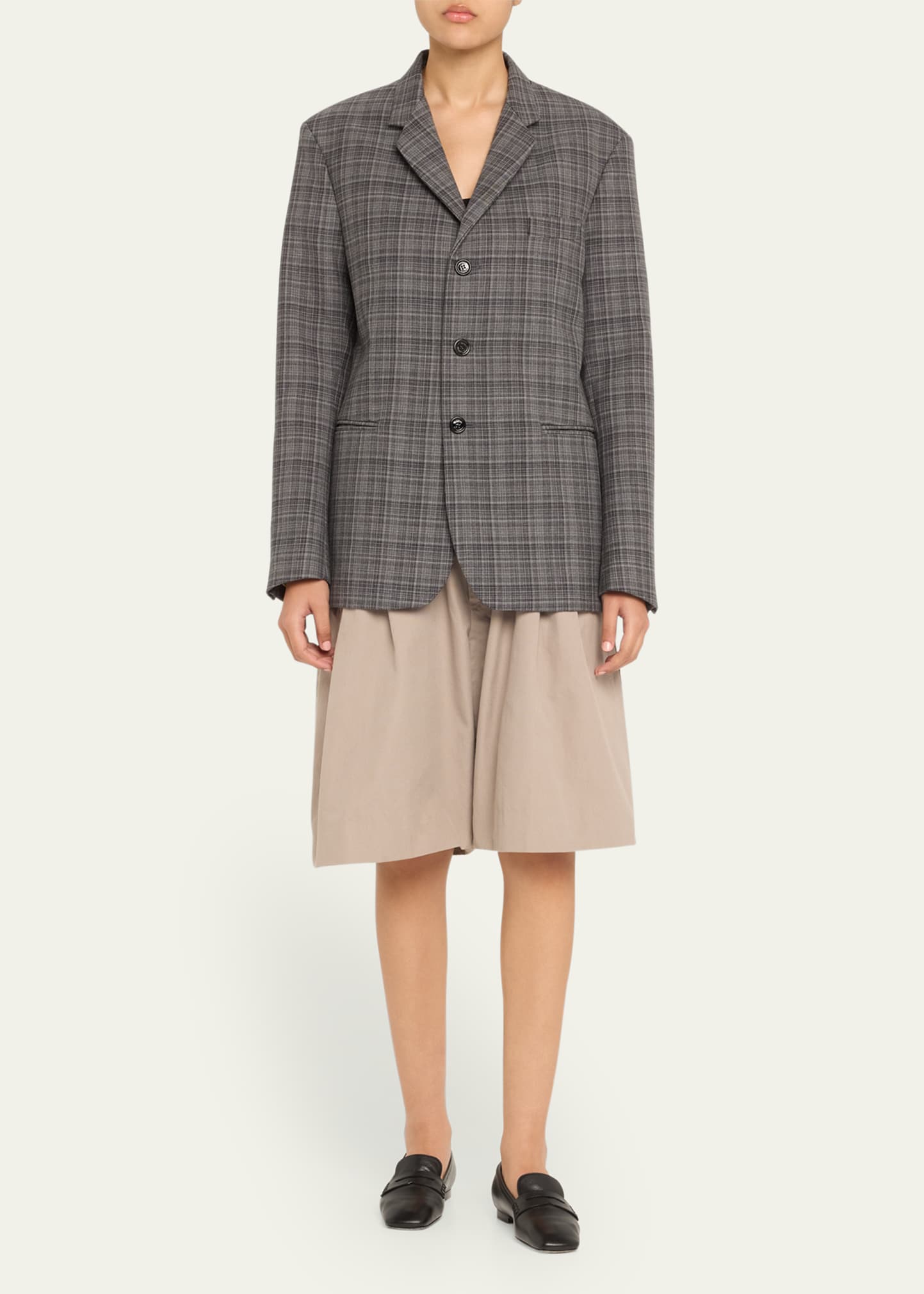 極美品 Meryll Rogge Tweed Oversized Jacket Meryll Rogge Tweed Oversized Jacket Red 36