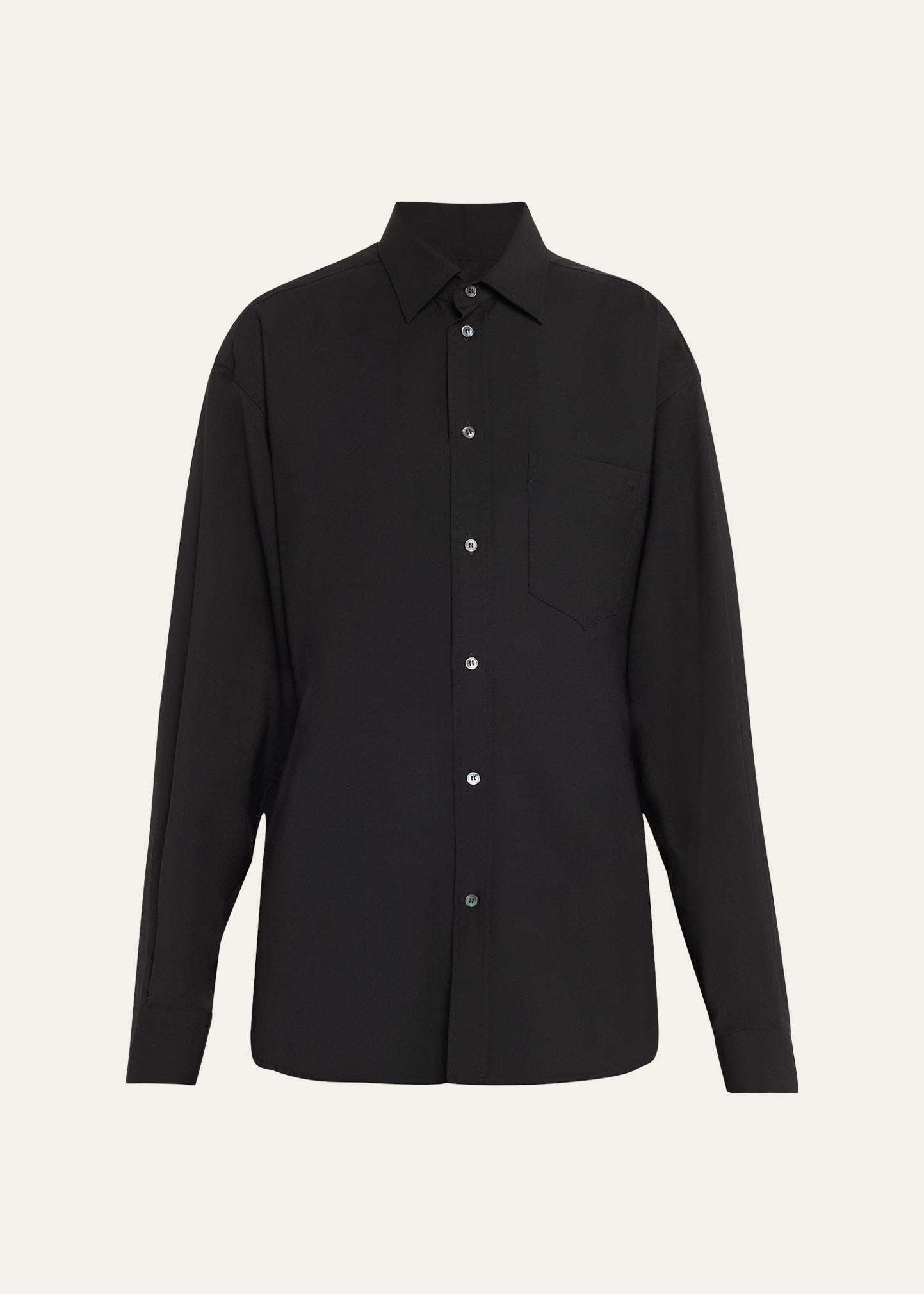DARKPARK Anne Long-Sleeve Wool Shirt - Bergdorf Goodman
