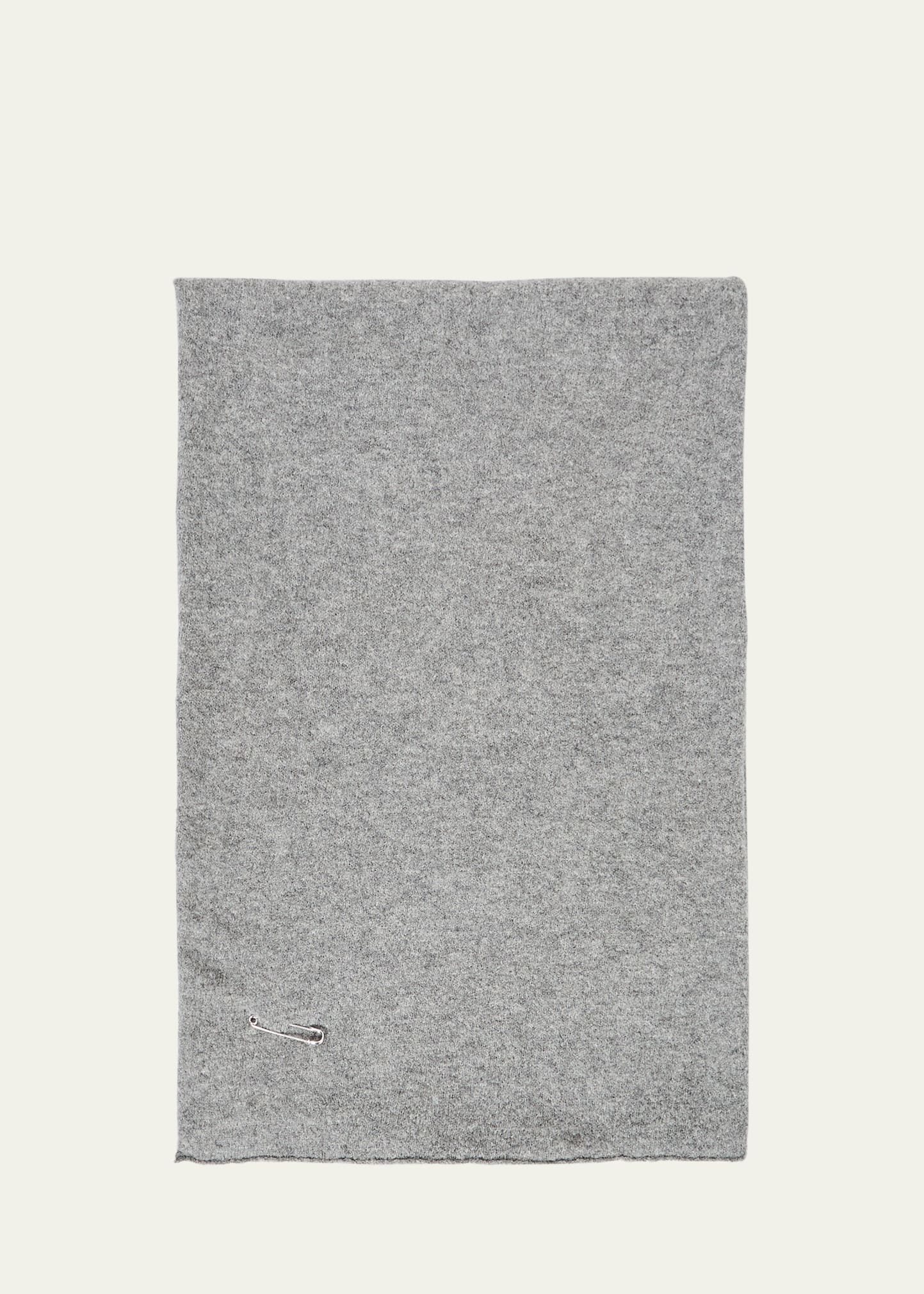 Dries Van Noten Teddy Safety-Pin Knit Scarf - Bergdorf Goodman