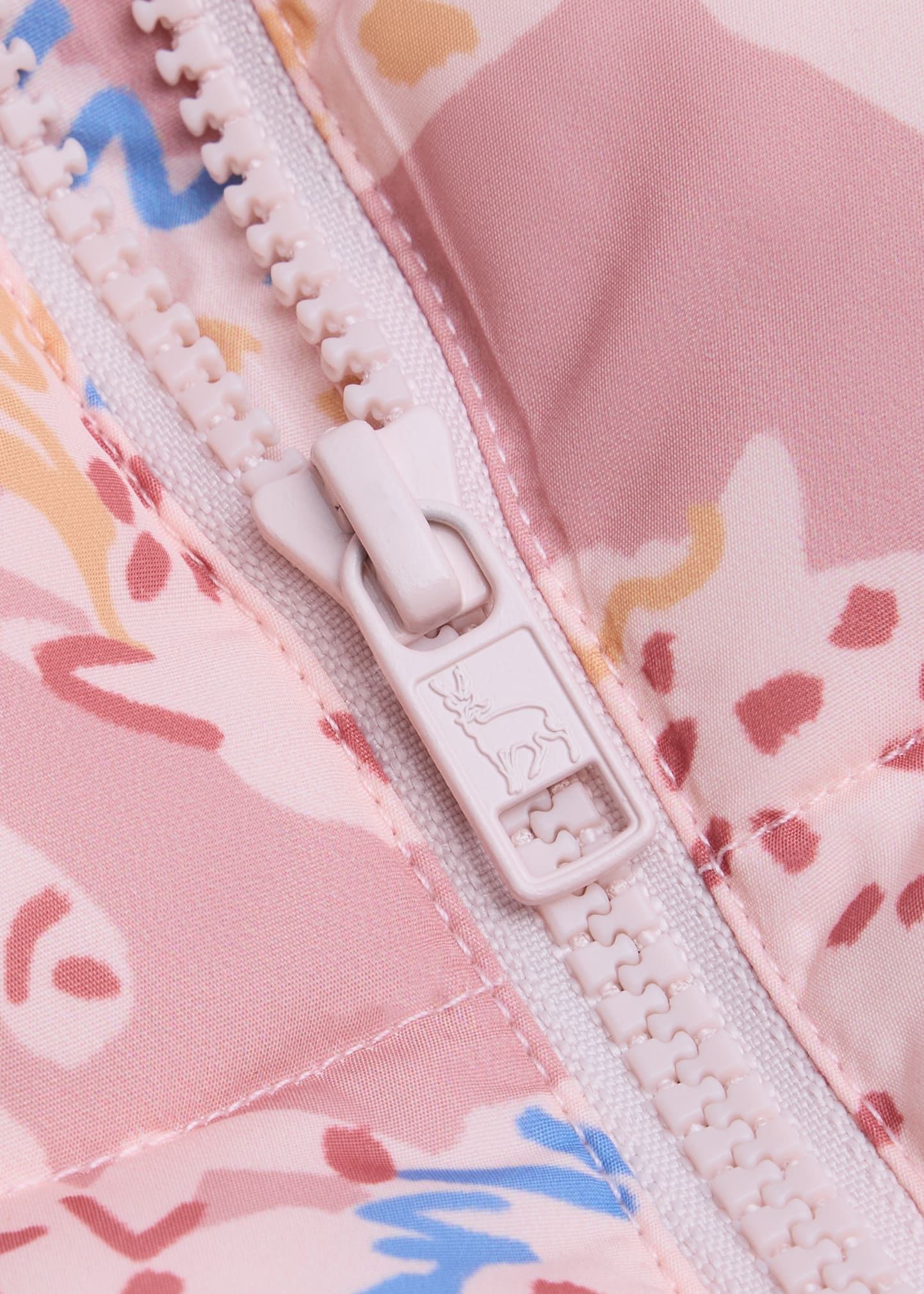 Stella McCartney Kids Girl's Prairie Horse-Print Puffer Jacket