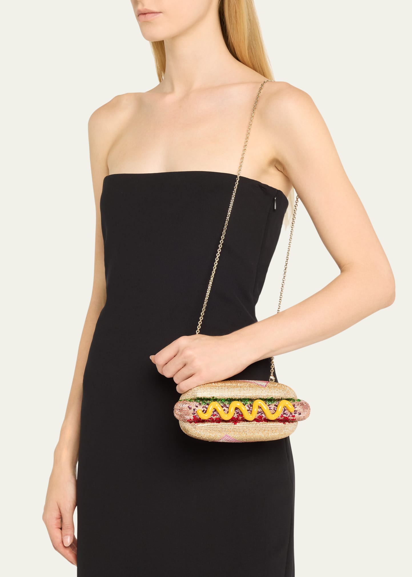 Judith Leiber Couture Hot Dog Crystal Minaudiere - Bergdorf Goodman