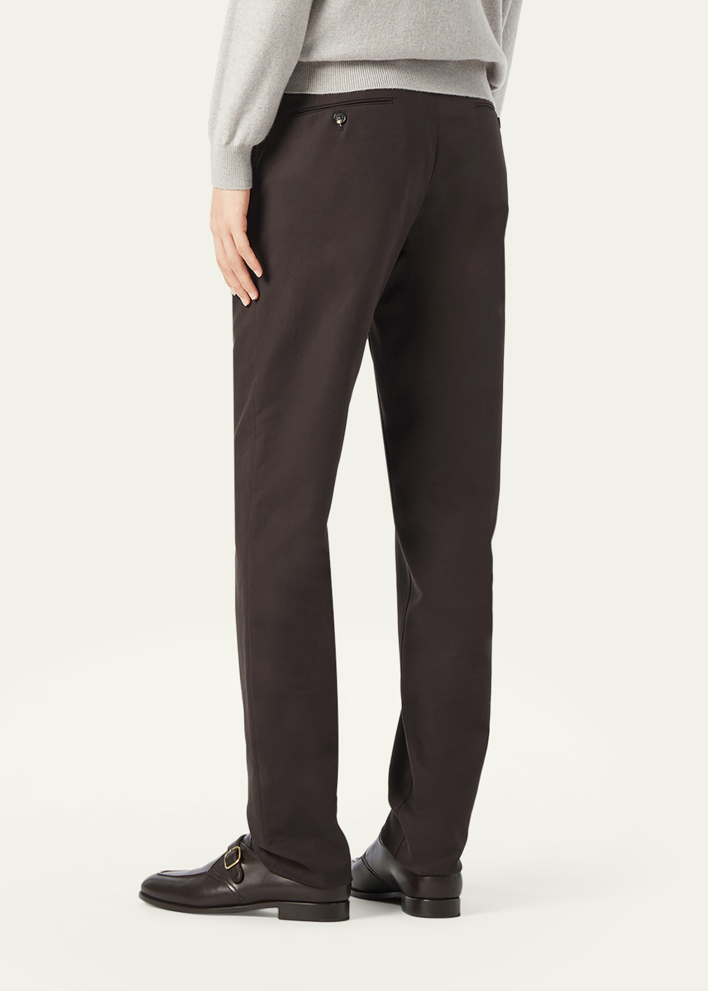 Loro Piana Men's Carlo Hyannis Straight Cotton Trousers - Bergdorf