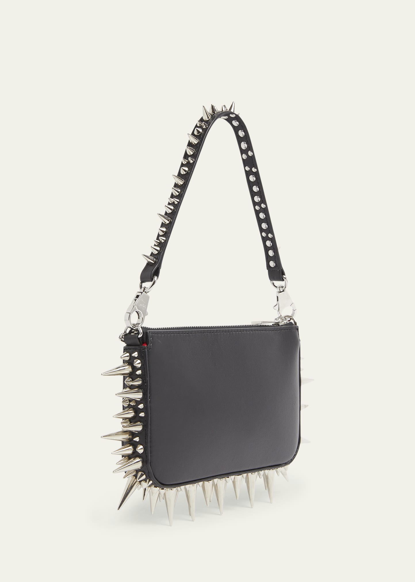 Christian Louboutin Loubila Mini Spike Leather Shoulder Bag