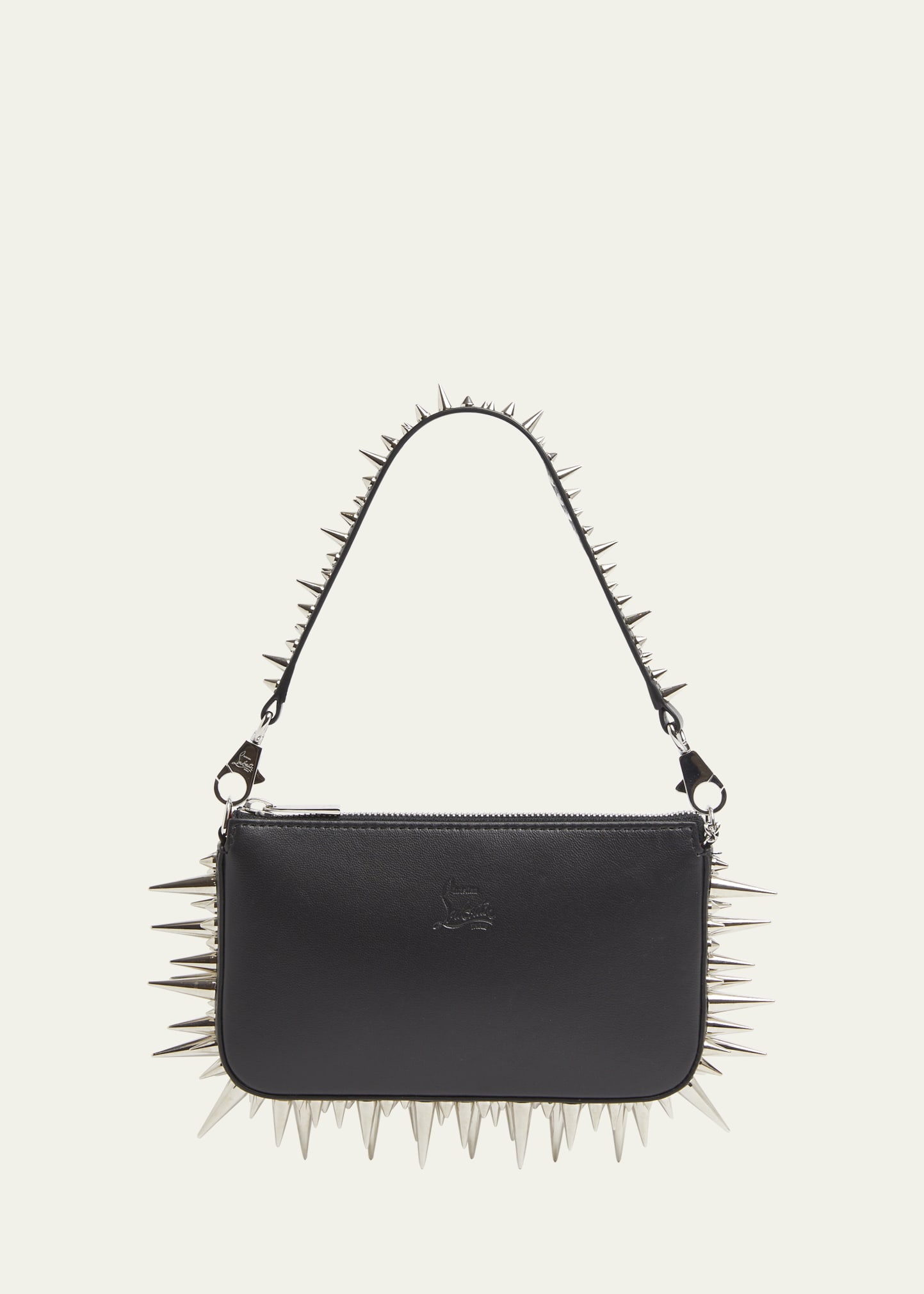 Christian Louboutin Loubila Mini Spike Leather Shoulder Bag
