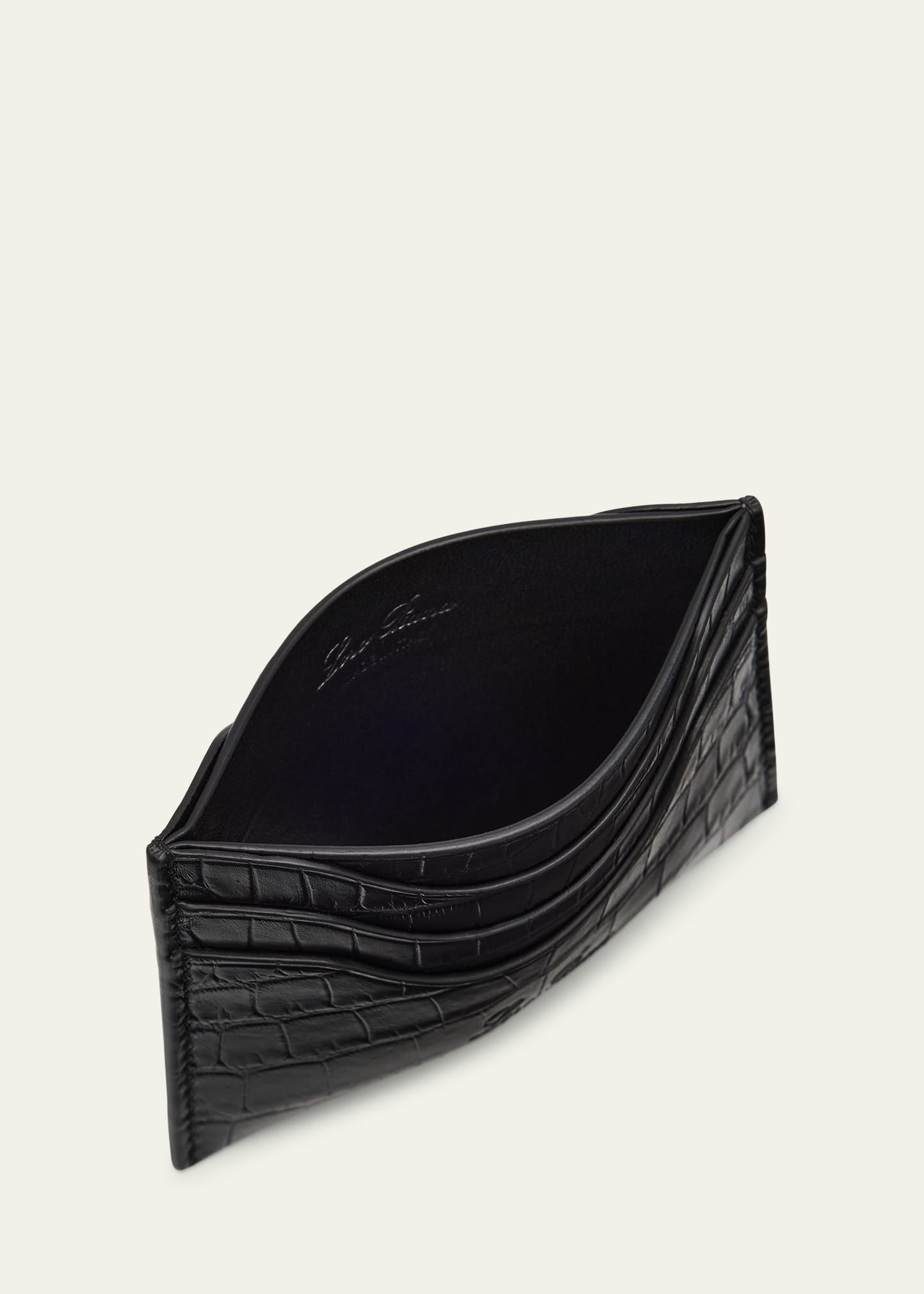 Loro Piana Men's Soft Alligator Card Holder - Bergdorf Goodman