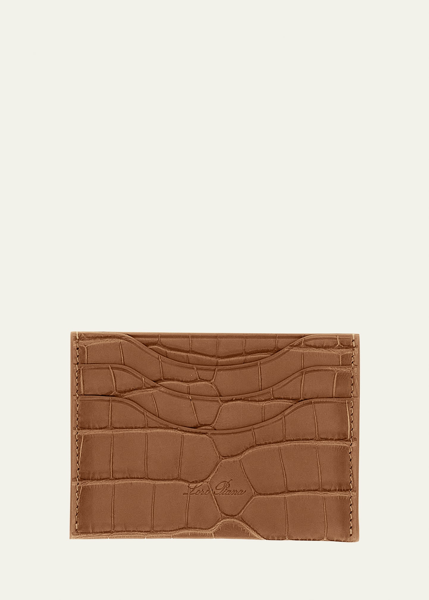 Loro Piana Men's Soft Alligator Card Holder - Bergdorf Goodman