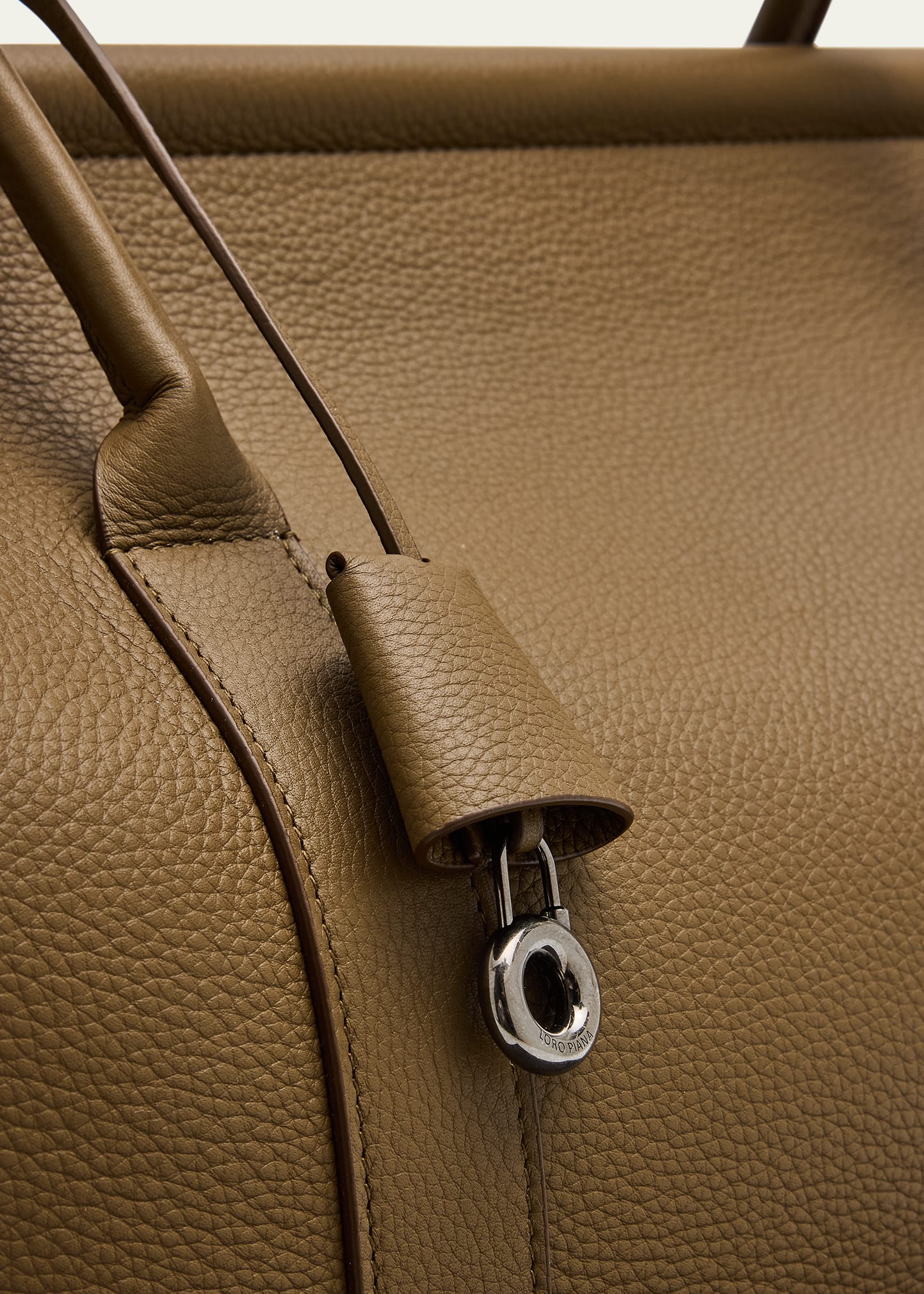 Loro Piana Men's Loom L42 Leather Weekender Bag - Bergdorf Goodman