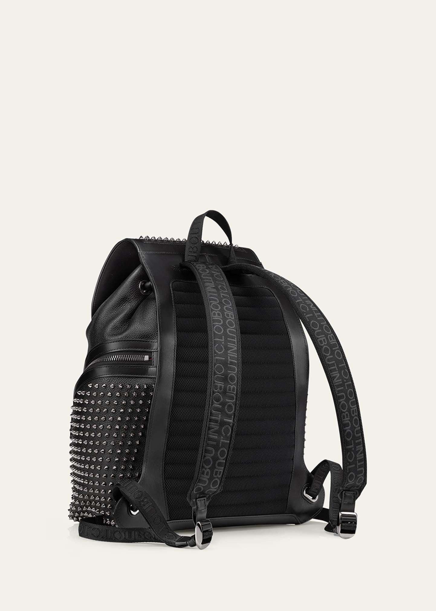 入手困難★ CHRISTIAN LOUBOUTIN ☆ クロコプリントバッグ♪ Funky - Pouch - Calf leather and spikes - Black - Christian