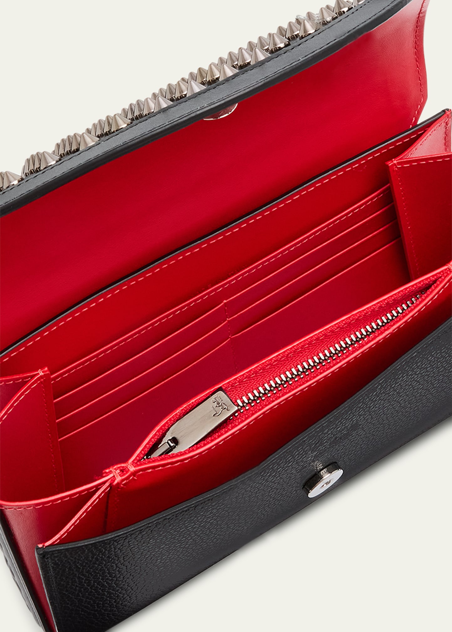 【希望金額教えてください】Christian Louboutin ウォレット Christian Louboutin Men's Funky Empire Spikes Wallet on Strap