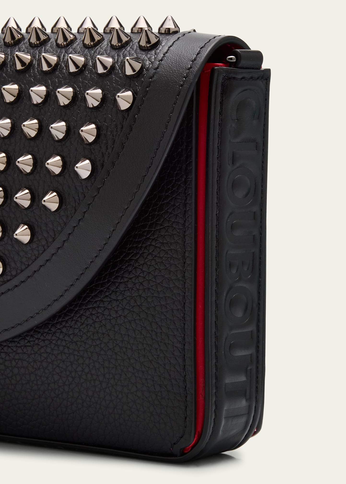 Christian Louboutin Men's Funky Empire Spikes Wallet on Strap