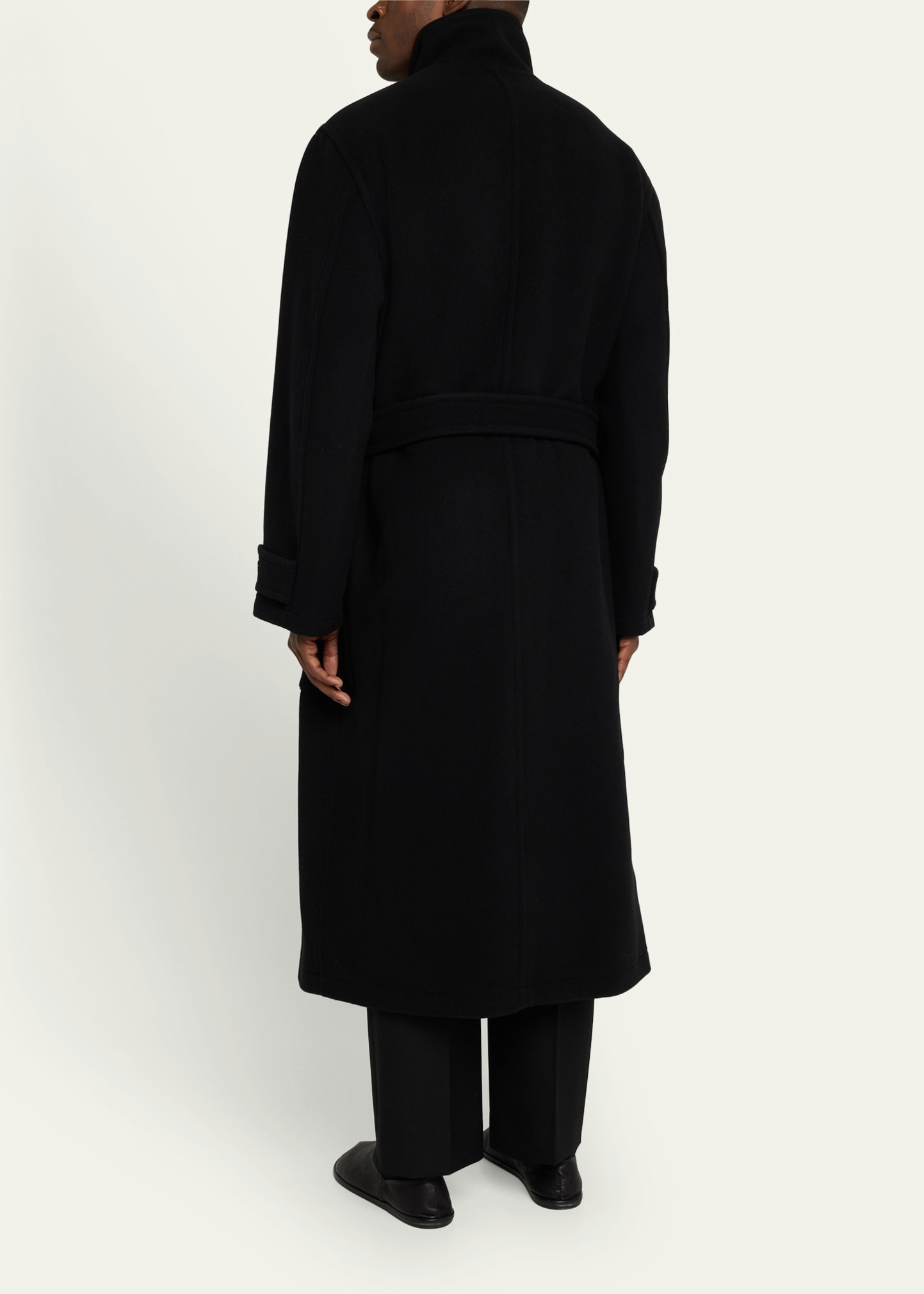 美品 LEMAIRE wrap coat black Lemaire Wrap Coat - Black | Garmentory